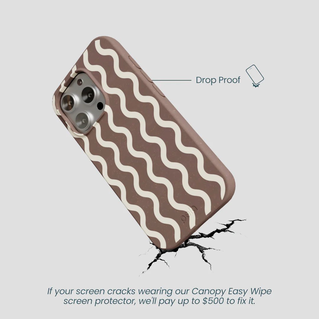 Chocolate Brown Latte Waves iPhone 16 Pro Case - Image 5