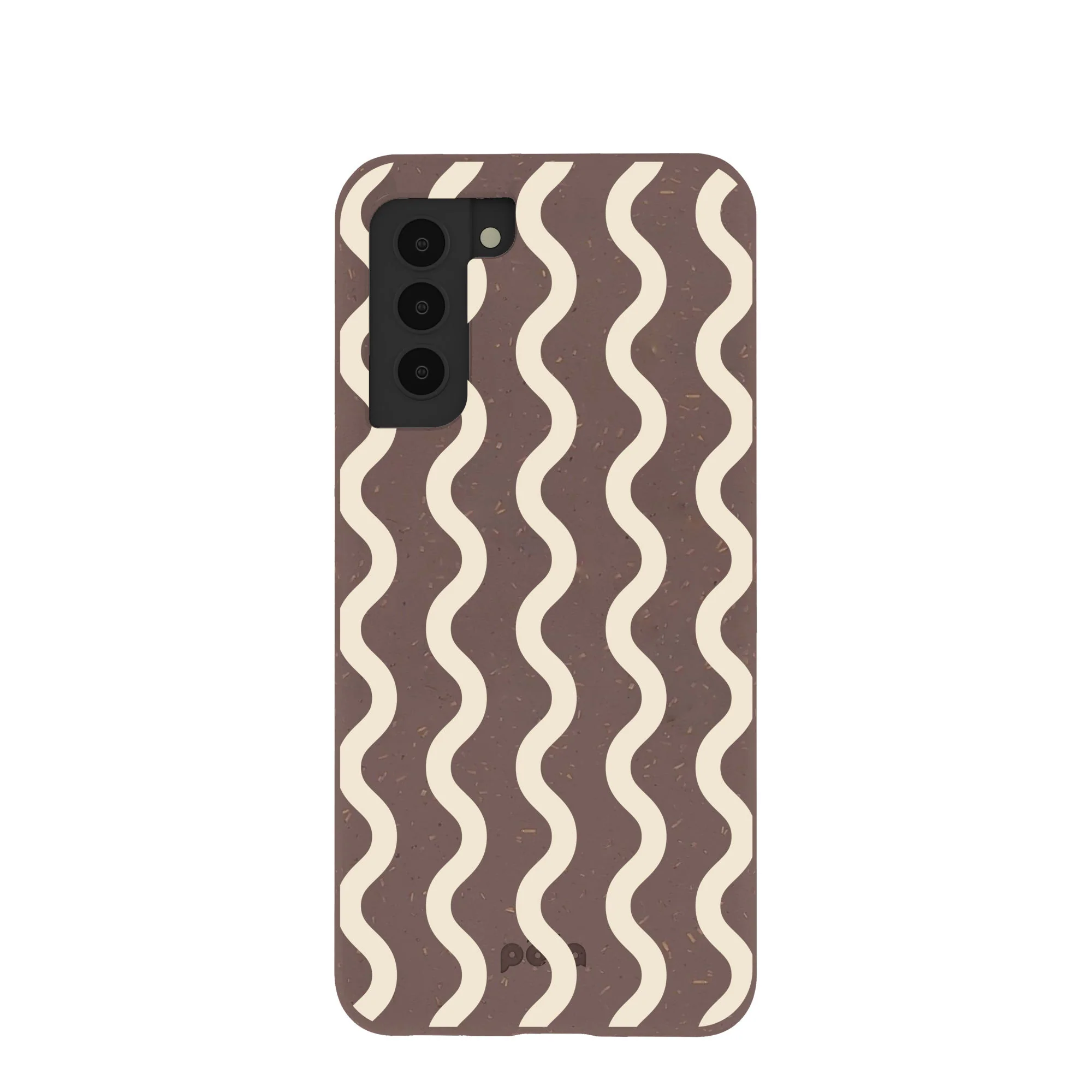 Chocolate Brown Latte Waves Samsung Galaxy S21 Case