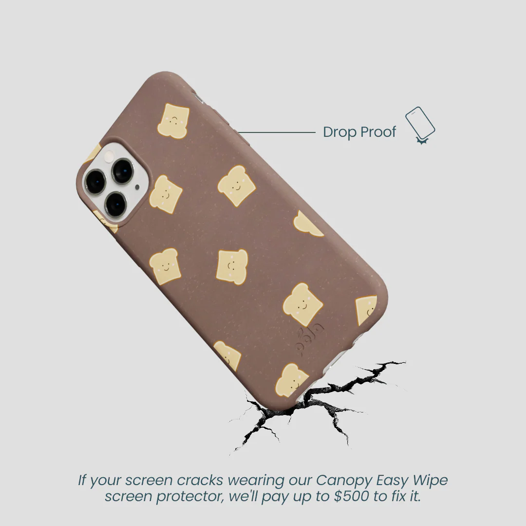Chocolate Brown Mini Toast iPhone 11 Pro Case - Image 5