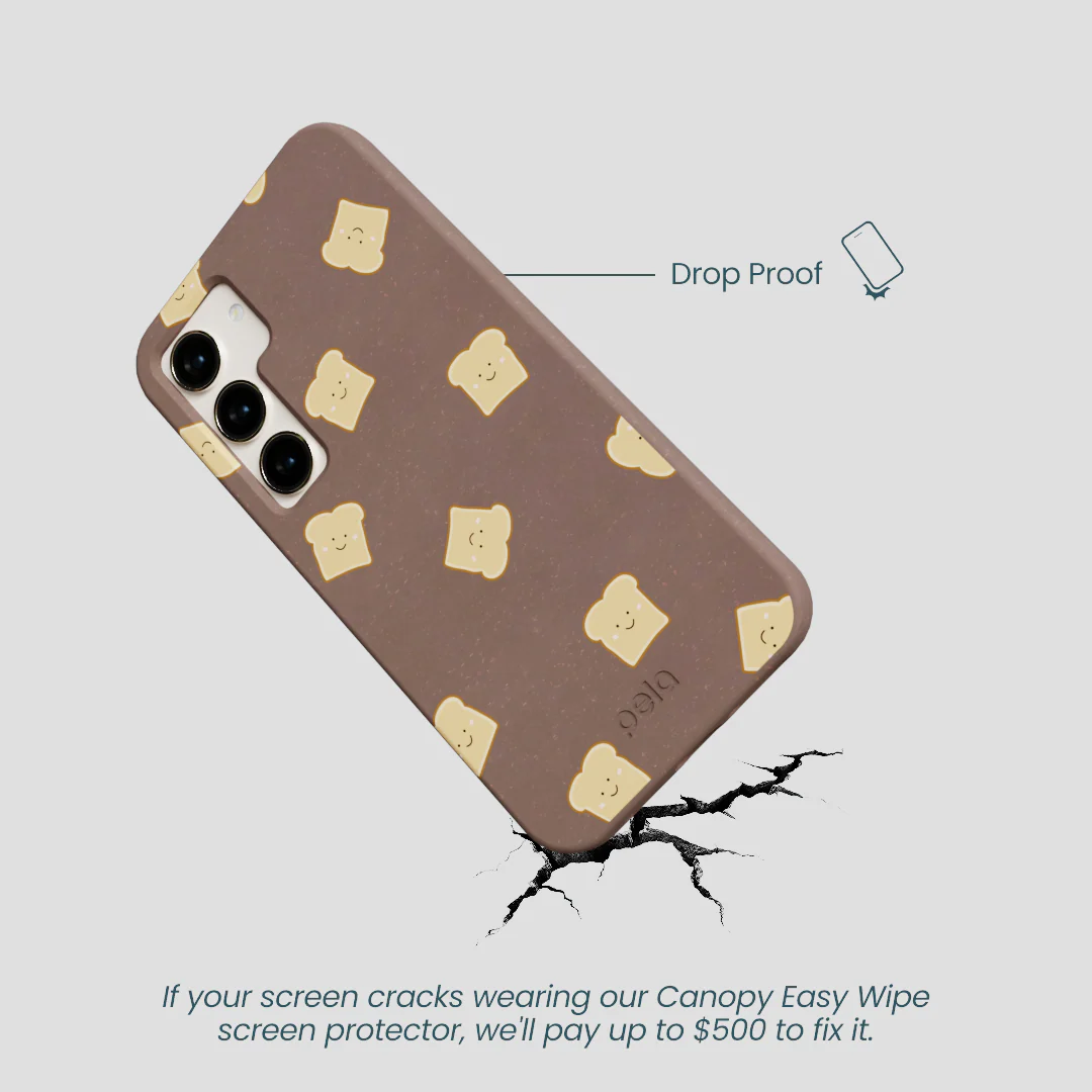 Chocolate Brown Mini Toast Samsung Galaxy S24 Case - Image 5