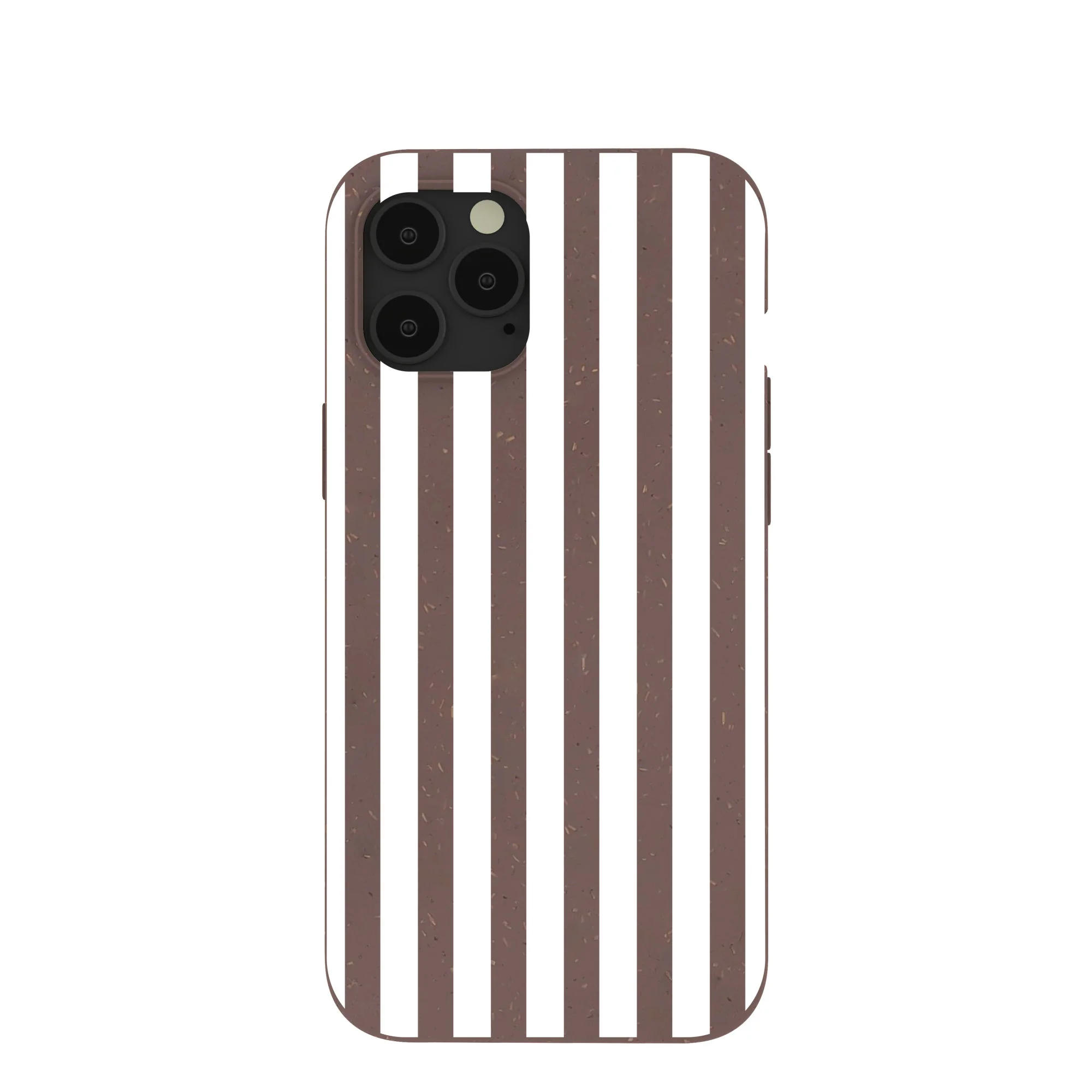 Chocolate Brown Mocha Stripes iPhone 12 Pro Max Case