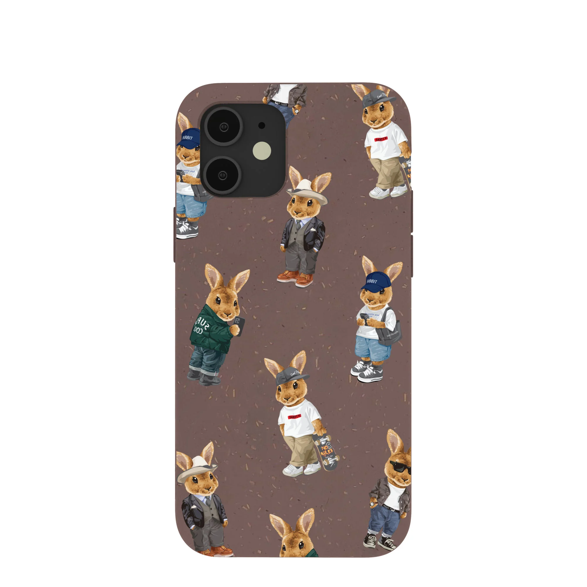 Chocolate Brown Rabbit Friends iPhone 12/ iPhone 12 Pro Case