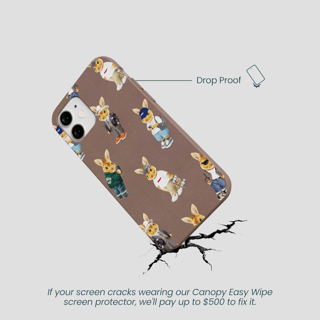 Chocolate Brown Rabbit Friends iPhone 12 Mini Case - Image 5