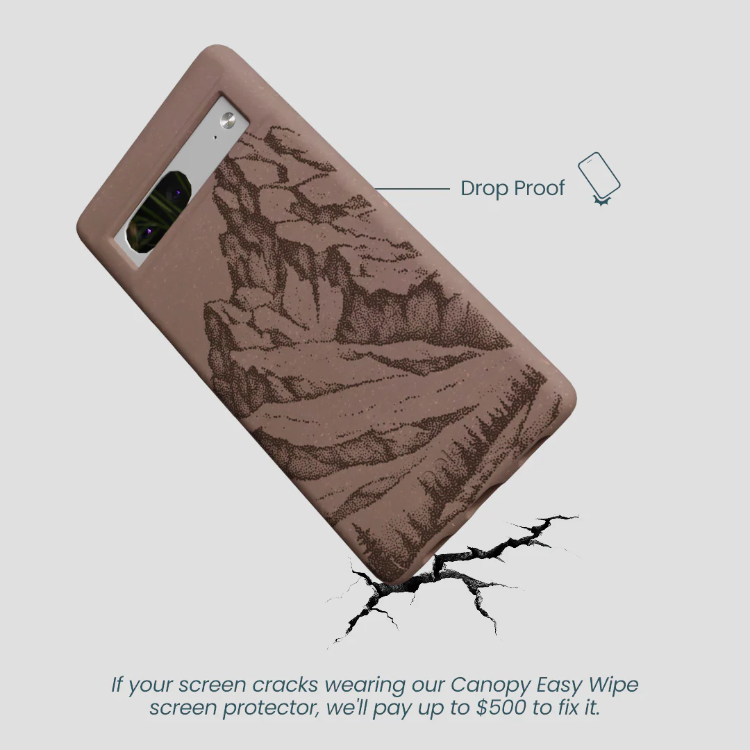 Chocolate Brown Silent Summit Google Pixel 7a Case - Image 5