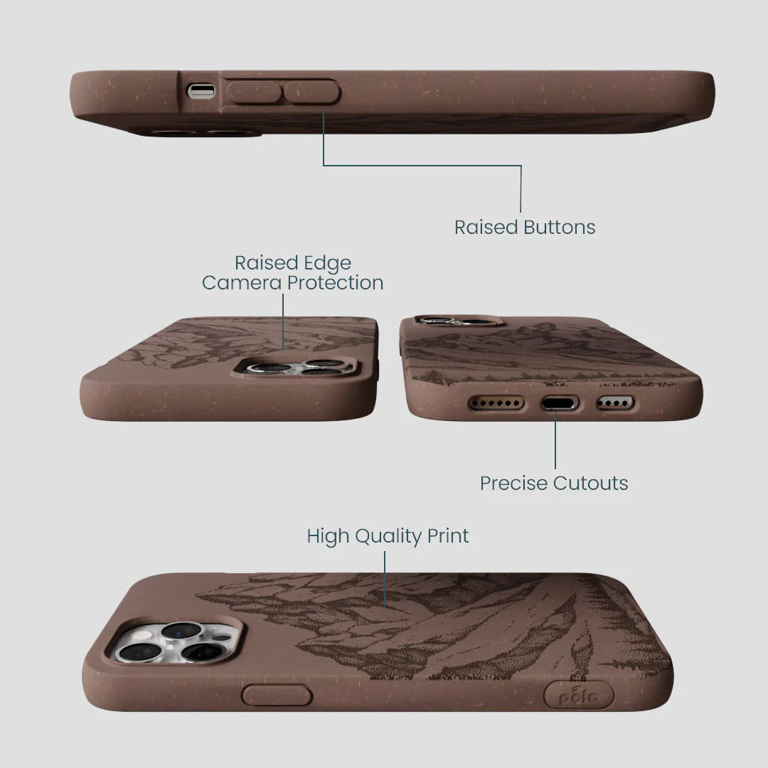 Chocolate Brown Silent Summit iPhone 12 Pro Max Case - Image 3