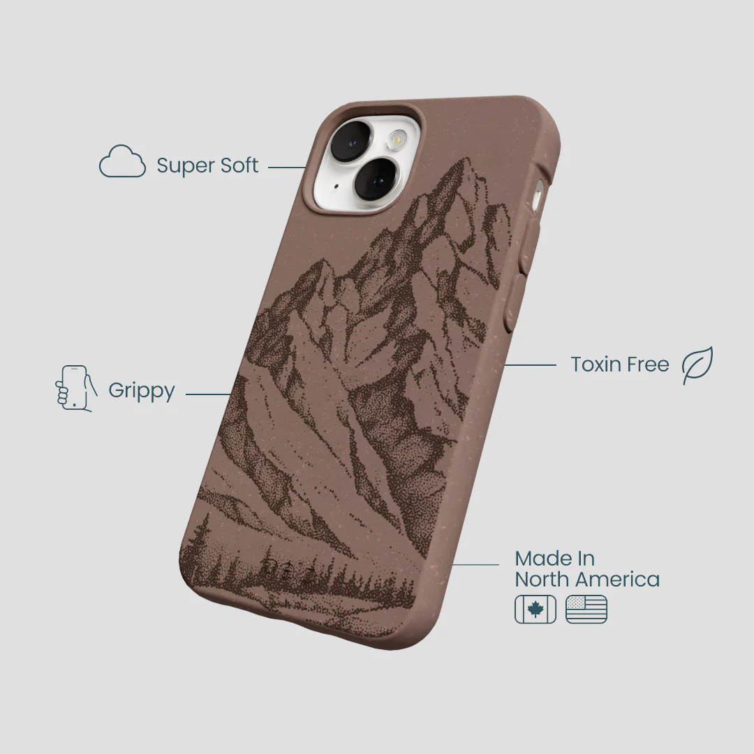 Chocolate Brown Silent Summit iPhone 13 Case - Image 4