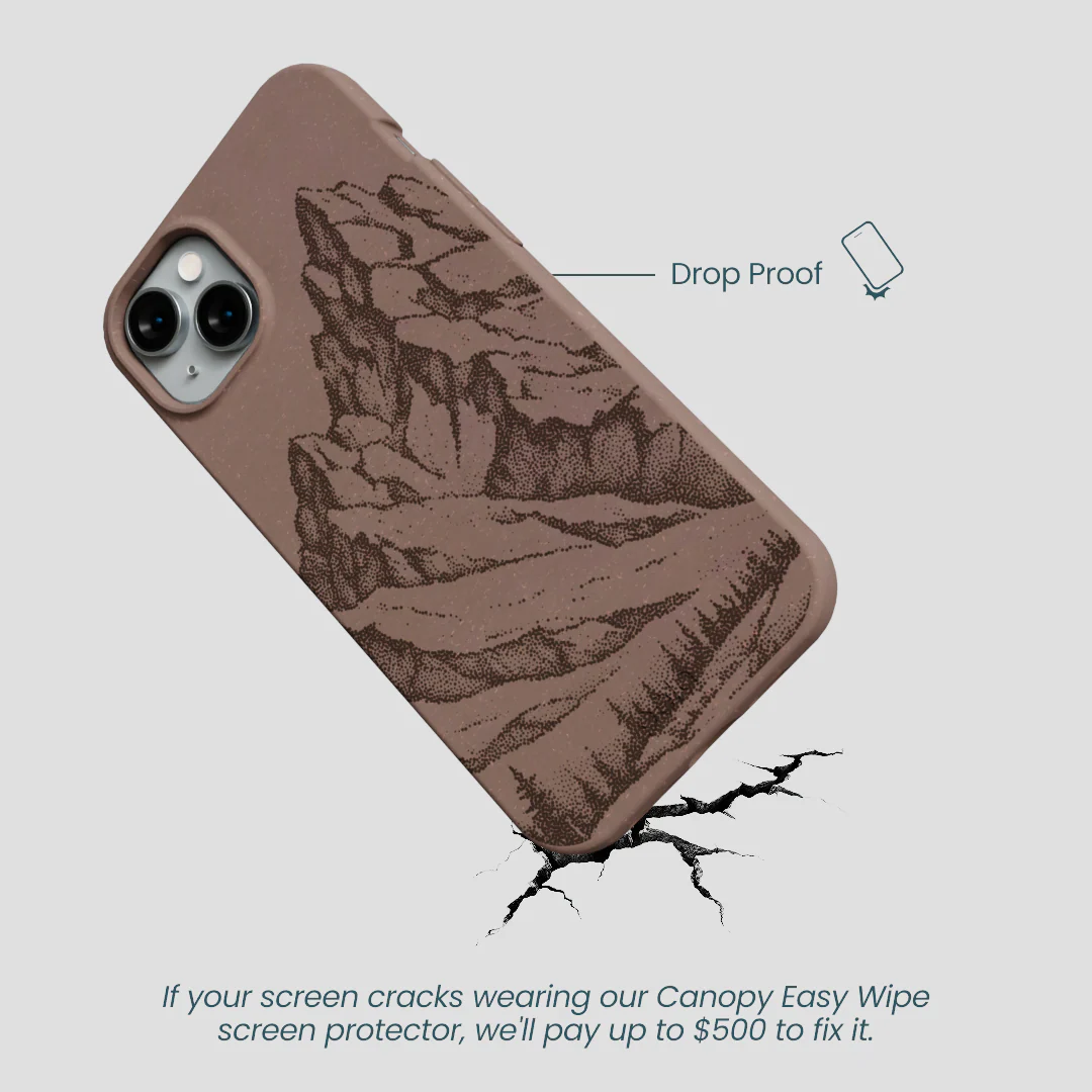 Chocolate Brown Silent Summit iPhone 14 Plus Case - Image 5