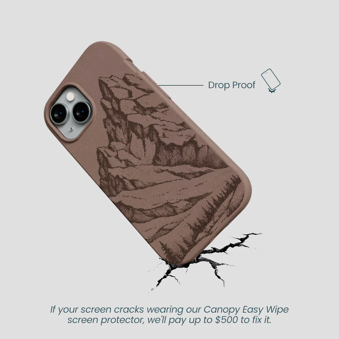 Chocolate Brown Silent Summit iPhone 15 Case - Image 5