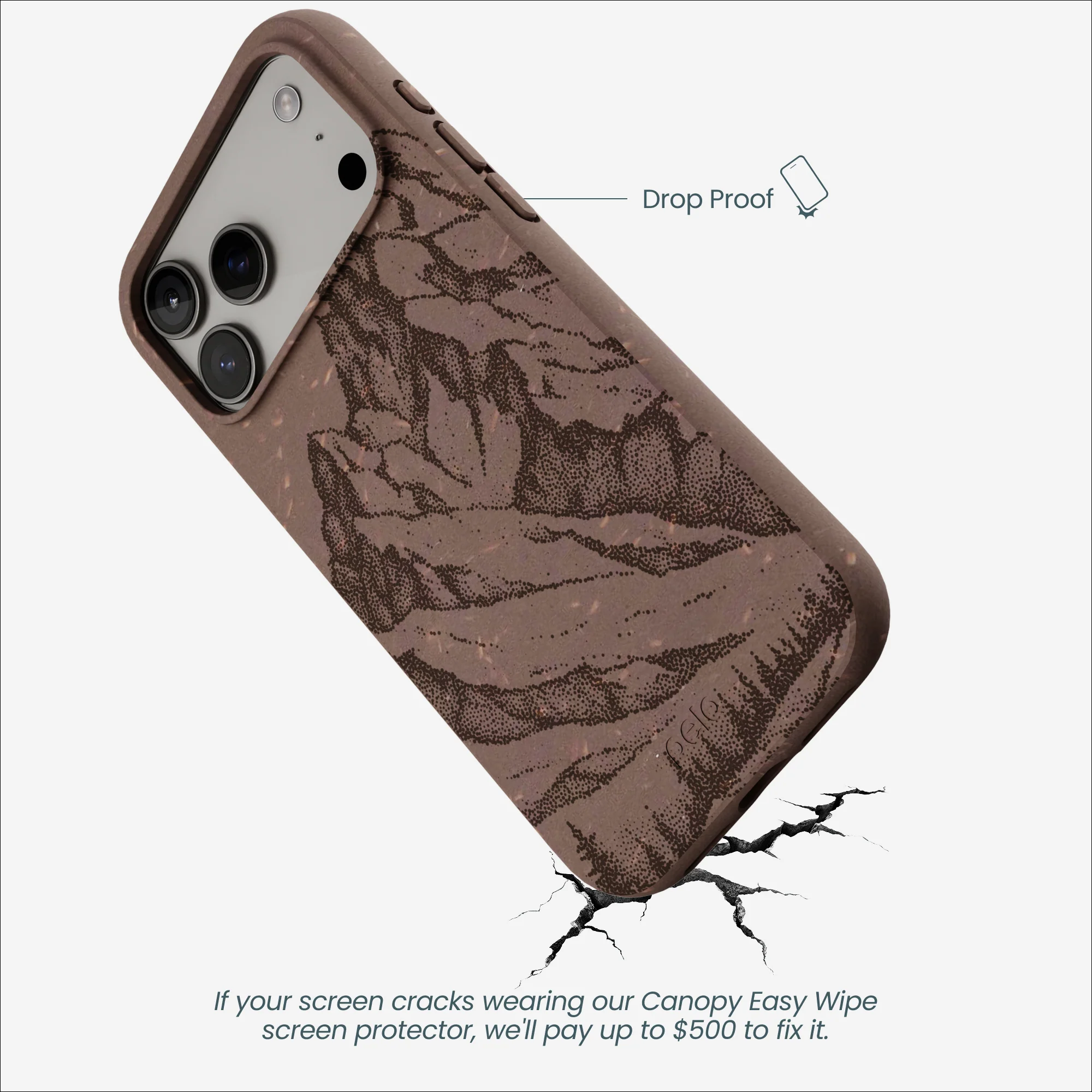 Chocolate Brown Silent Summit iPhone 17 Pro Max Case - Image 5