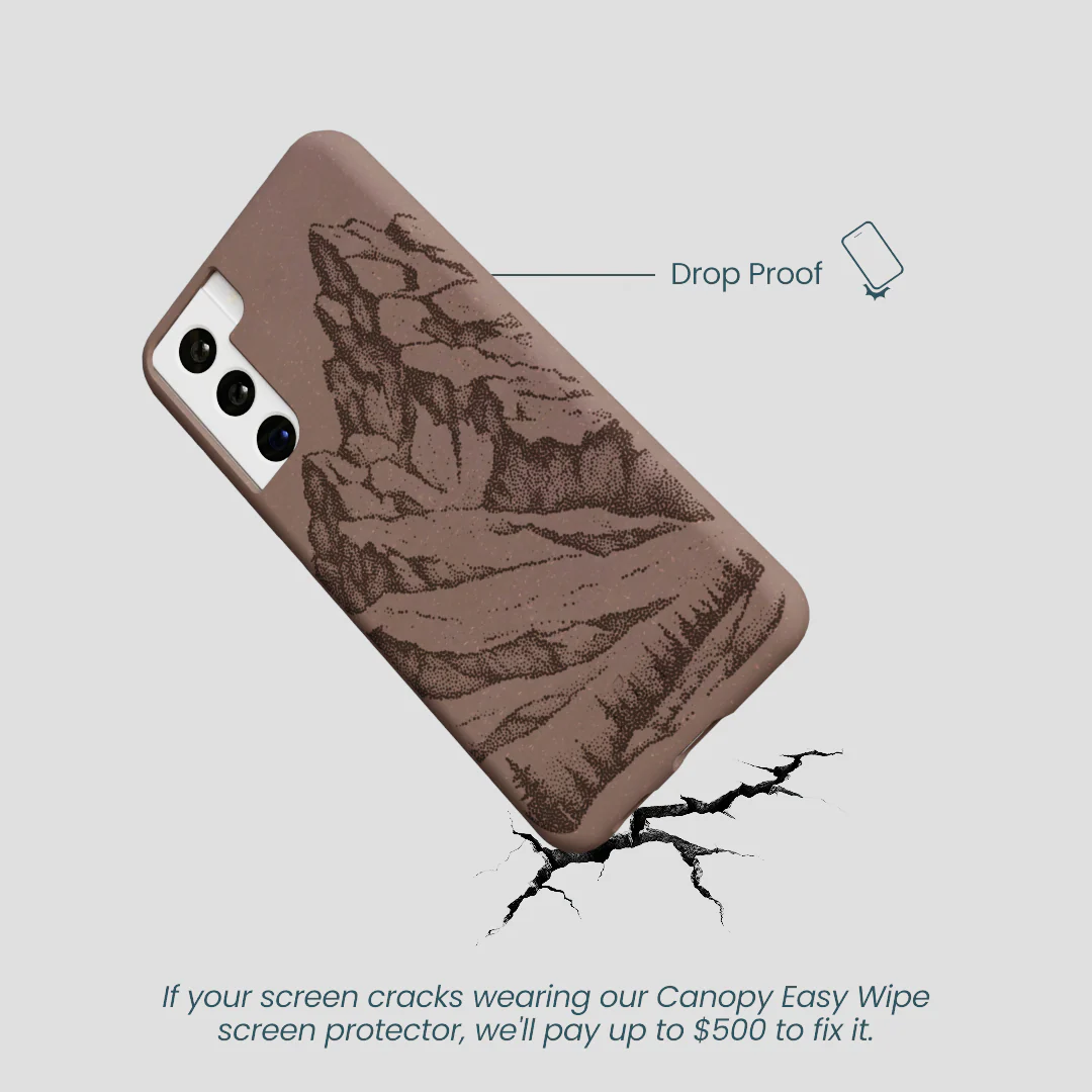 Chocolate Brown Silent Summit Samsung Galaxy S22 Case - Image 5