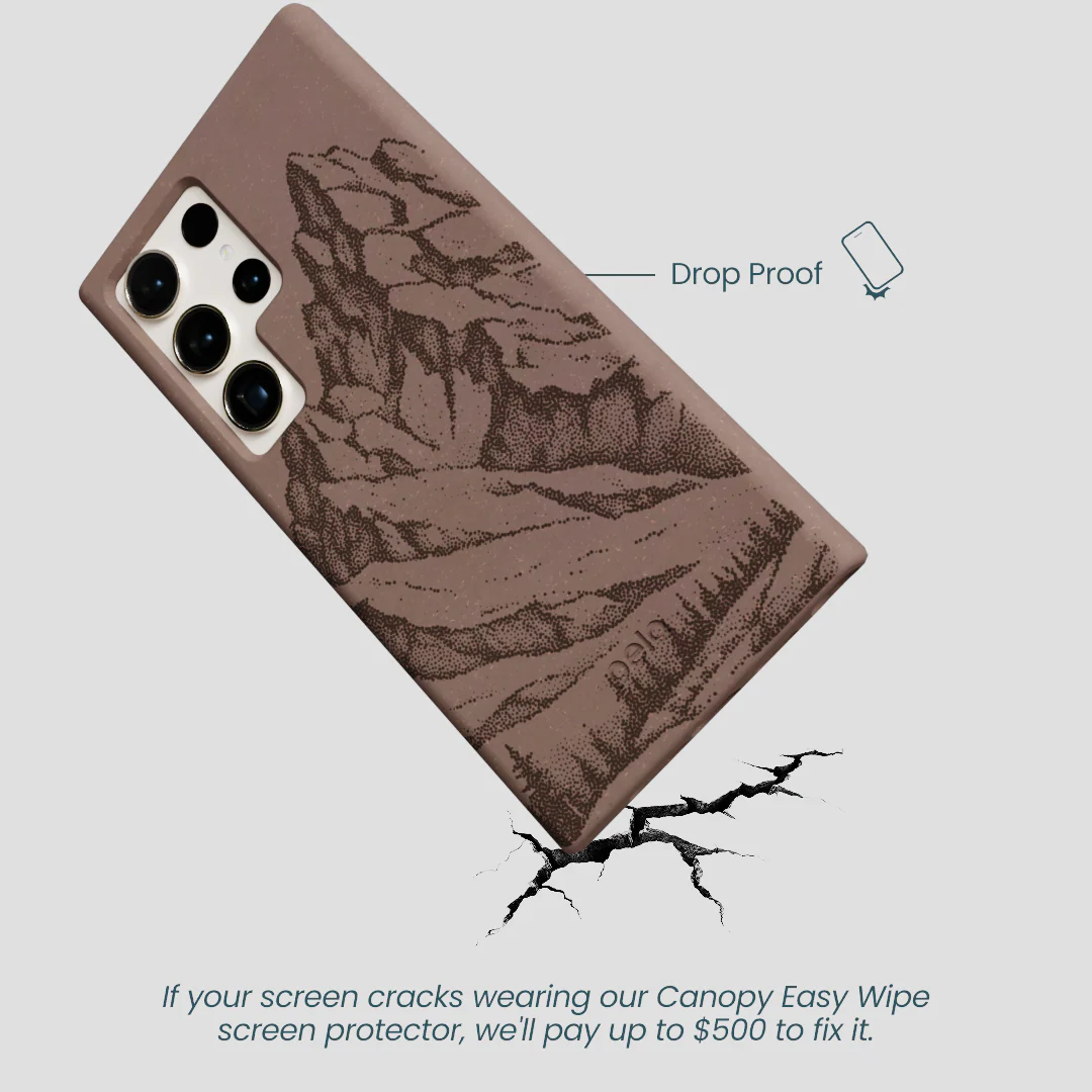 Chocolate Brown Silent Summit Samsung Galaxy S24 Ultra Case - Image 5
