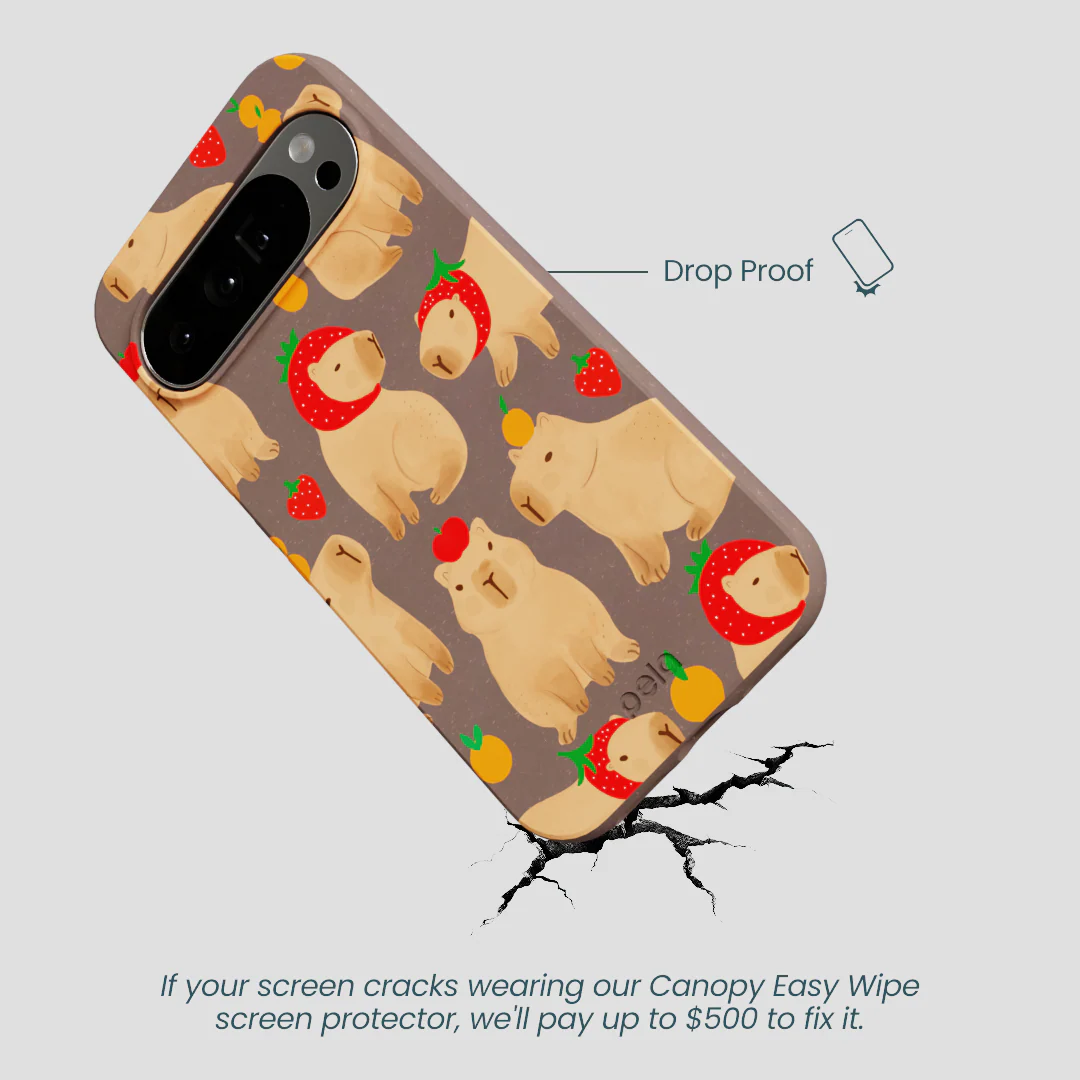 Chocolate Brown Sweet Capybaras Google Pixel 10 Pro XL Case - Image 5