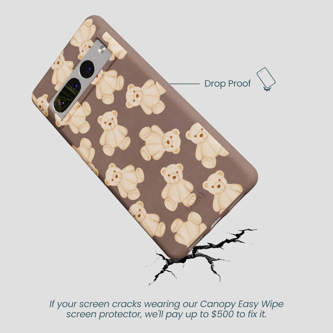 Chocolate Brown Teddy Love Google Pixel 7 Pro Case - Image 5