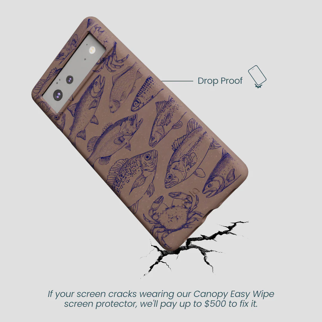 Chocolate Brown Vintage Catch Google Pixel 6a Case - Image 5
