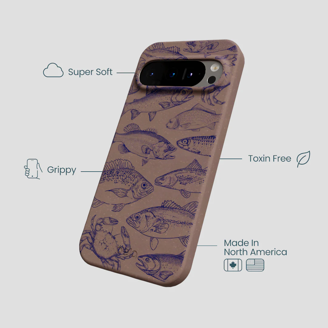 Chocolate Brown Vintage Catch Google Pixel 9/9 Pro Case - Image 4