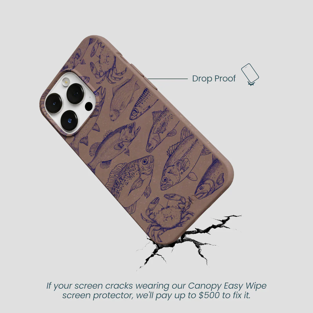 Chocolate Brown Vintage Catch iPhone 13 Pro Case - Image 5