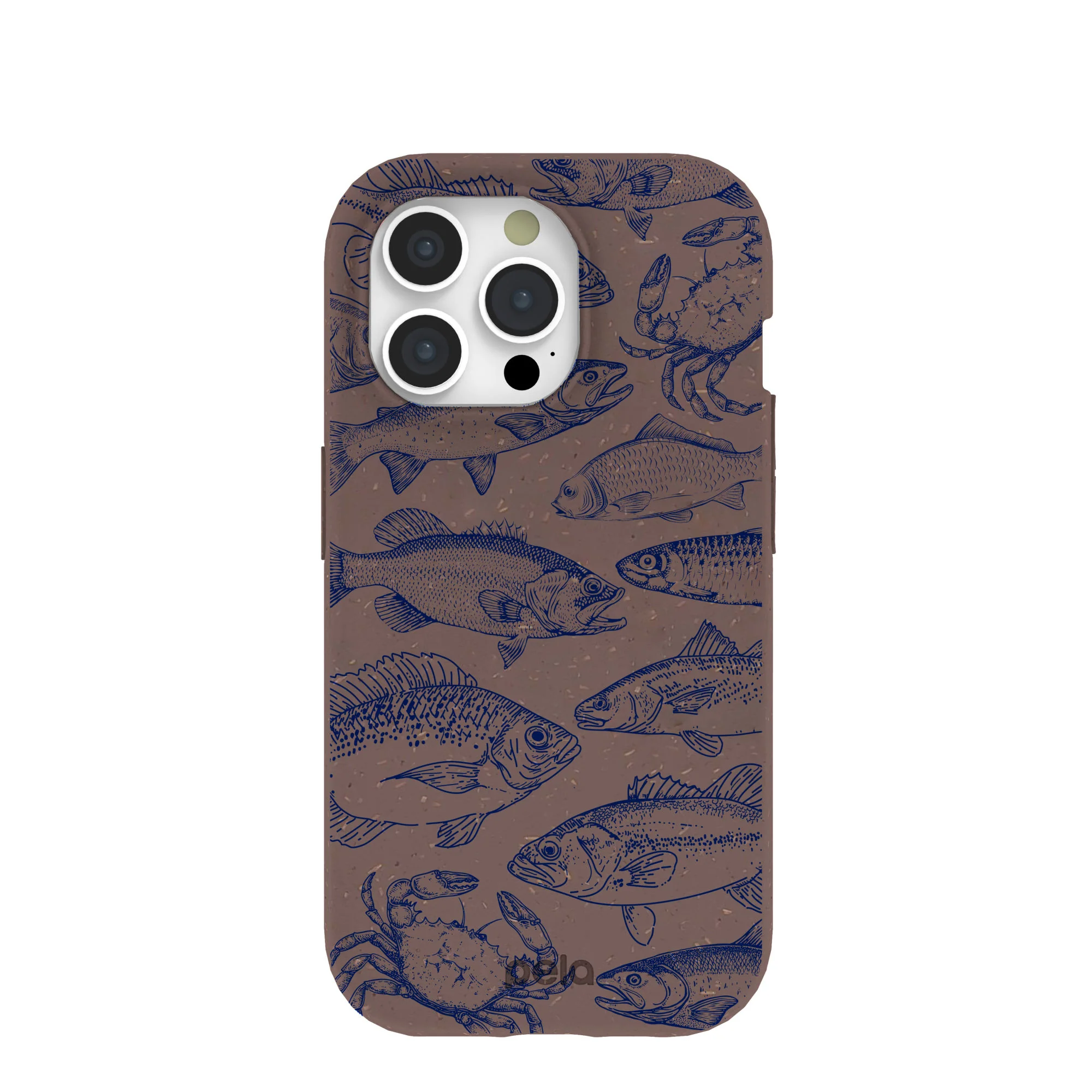 Chocolate Brown Vintage Catch iPhone 15 Pro Case