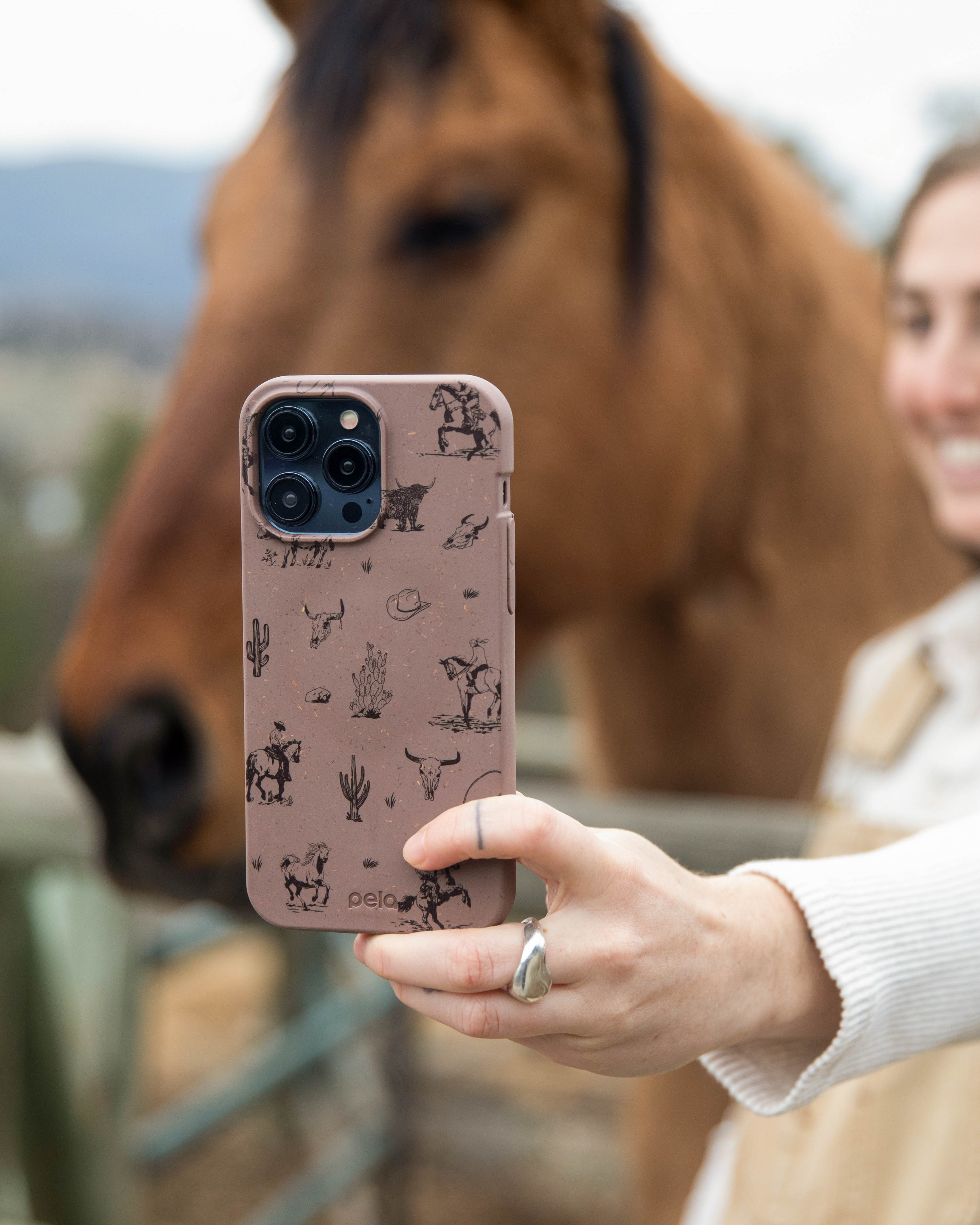 Chocolate Brown Wild Frontier Google Pixel 8a Case - Image 2