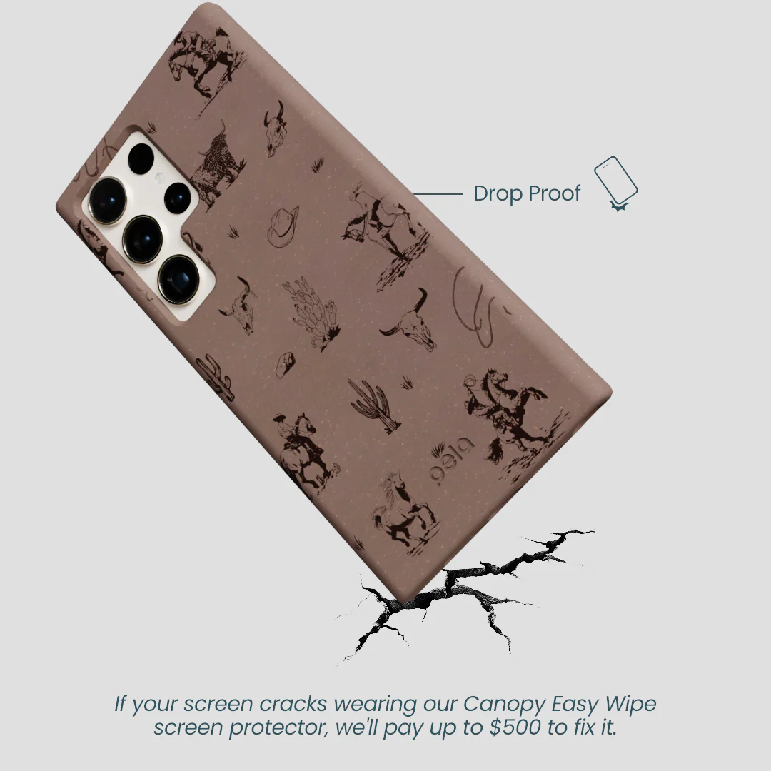 Chocolate Brown Wild Frontier Samsung Galaxy S24 Ultra Case - Image 5