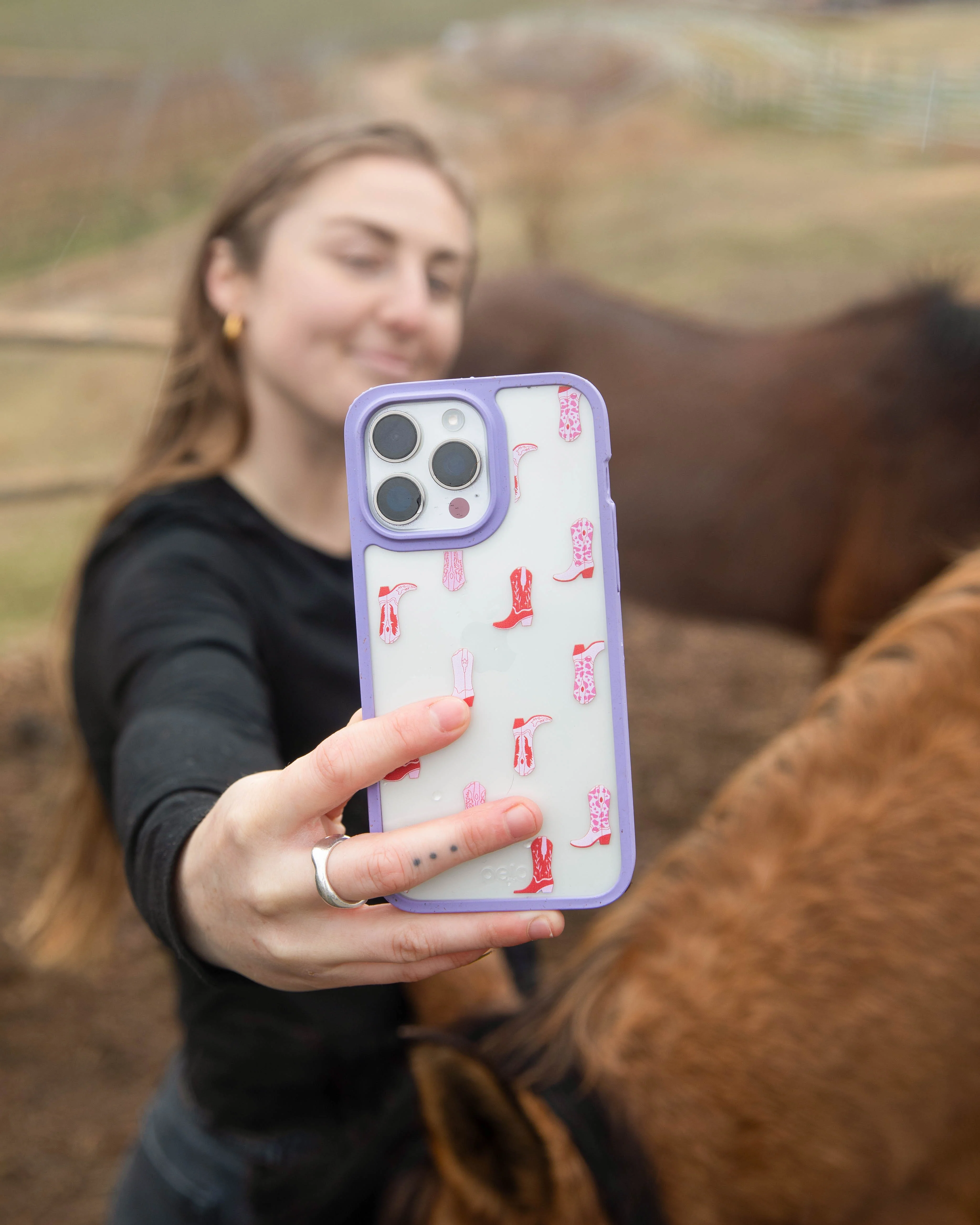 Clear Cowgirl Boots iPhone 16 Pro Max Case With Lavender Ridge - Image 6