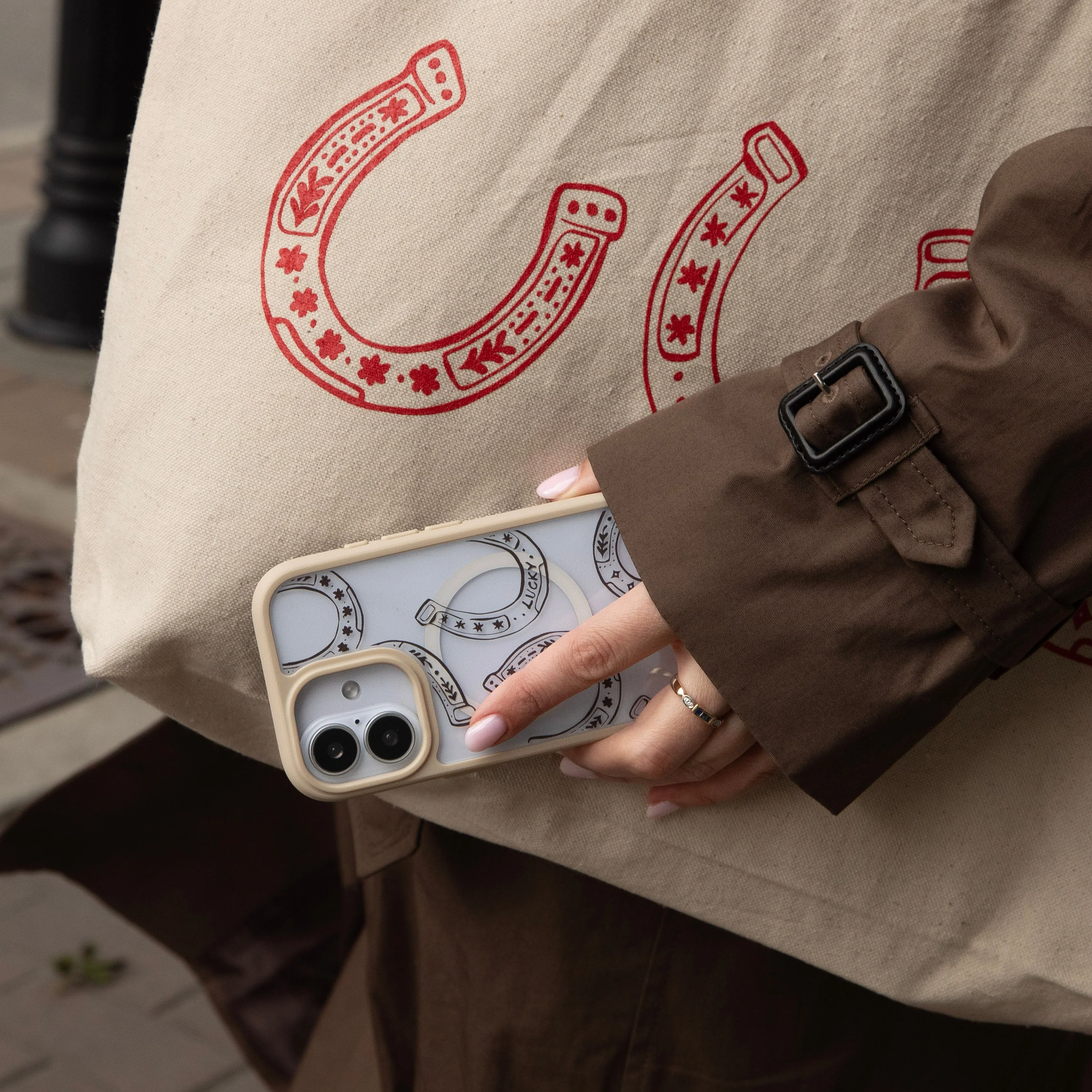 Clear Desert Luck iPhone Air Case With London Fog Ridge (MagSafe included) - Image 2