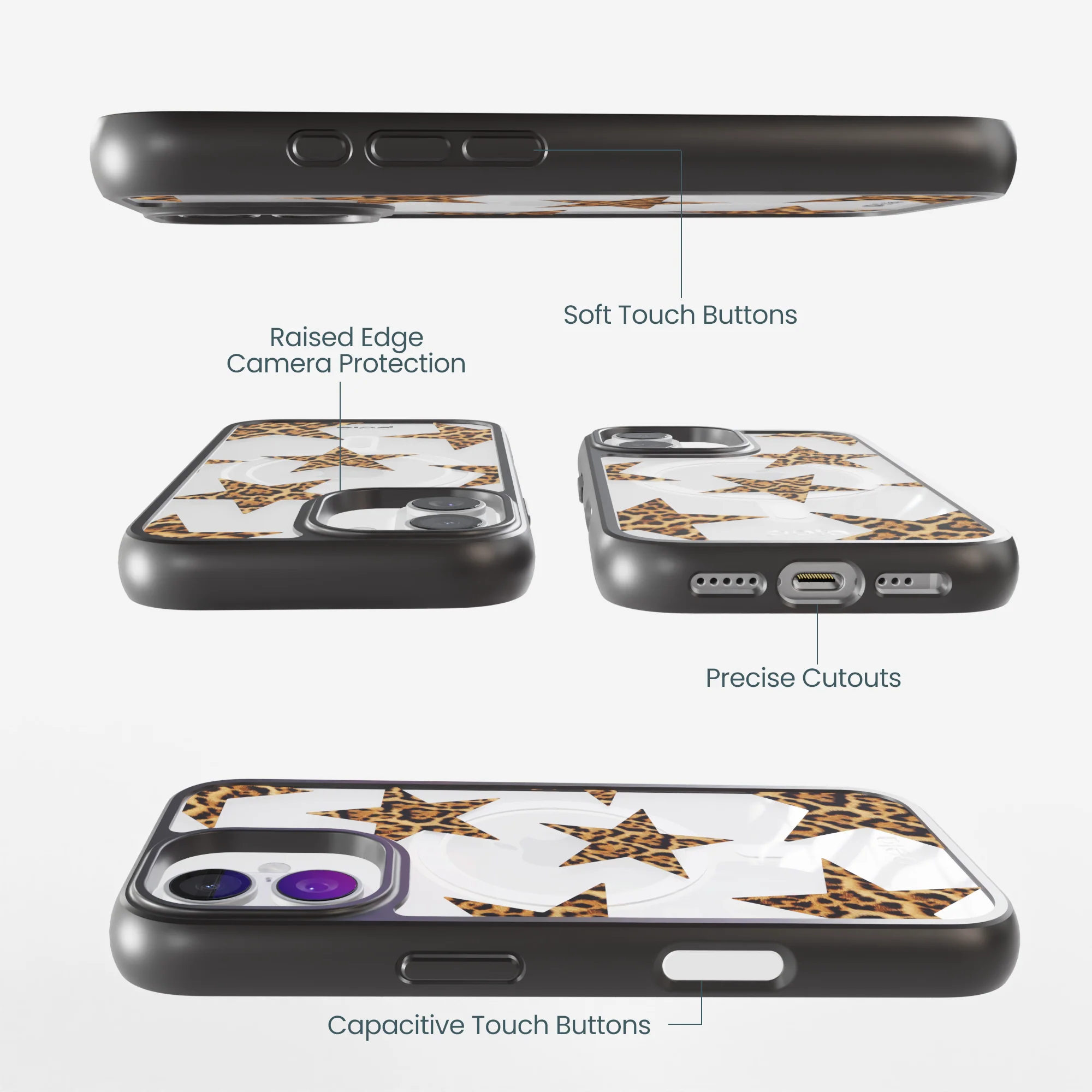 Clear Jaguar Stars iPhone 17 Case With Noir Ridge (MagSafe included) - Image 3