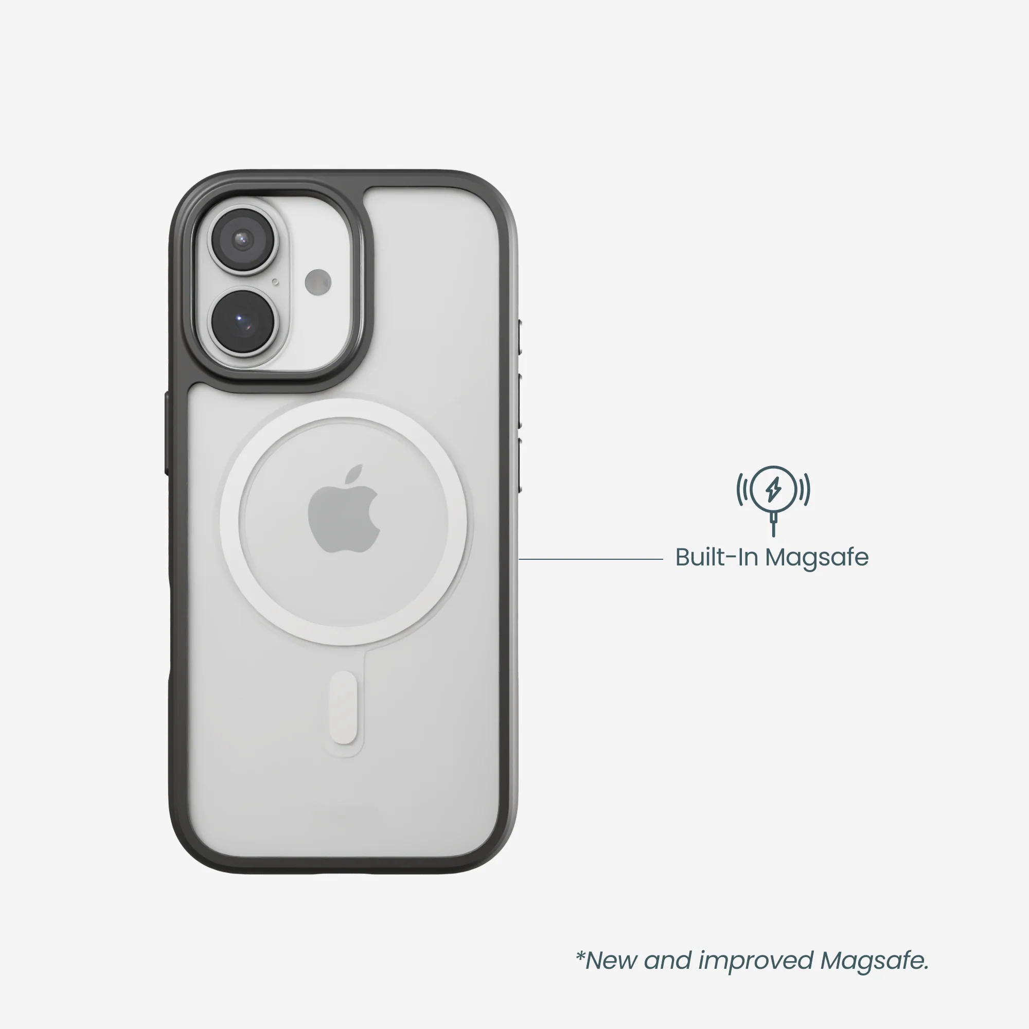 Clear iPhone 17 Case with Noir Ridge (MagSafe Included) - Image 7