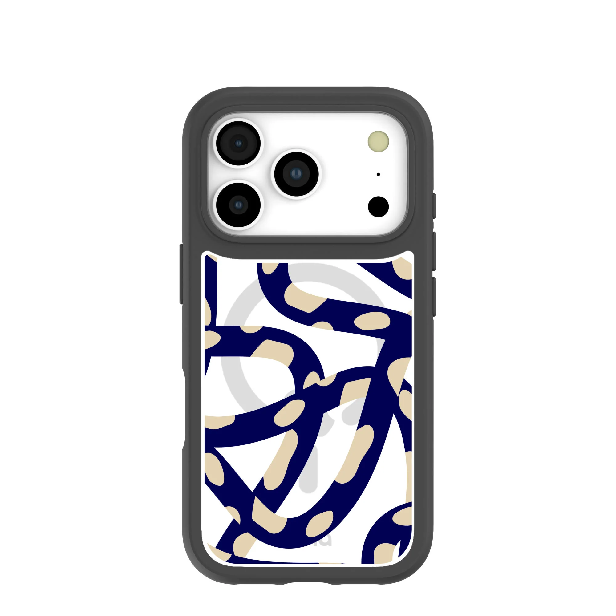 Clear Noodles iPhone 17 Pro Case With Noir Ridge (MagSafe included)
