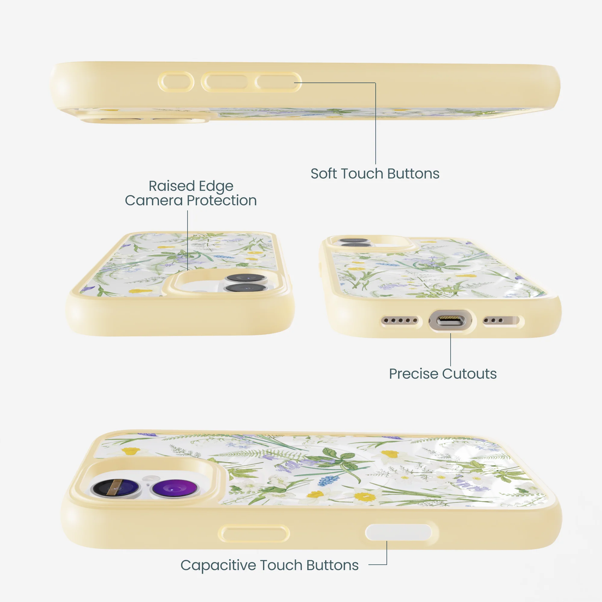 Clear Daffodil Bouquet iPhone 17 Case With Sunbeam Ridge (MagSafe included) - Image 3