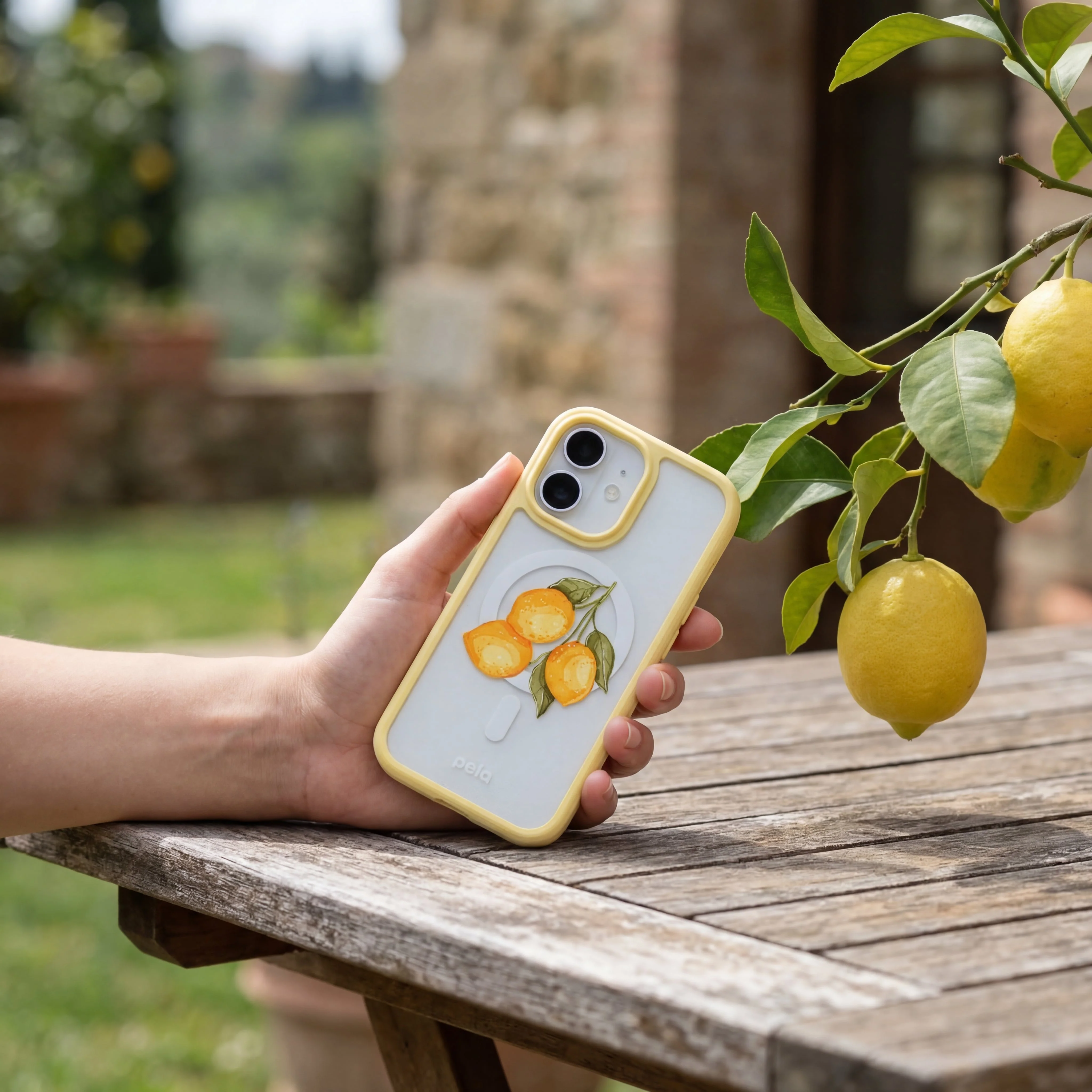 Clear Lemon Drop iPhone 17 Case With Sunbeam Ridge (MagSafe included) - Image 2