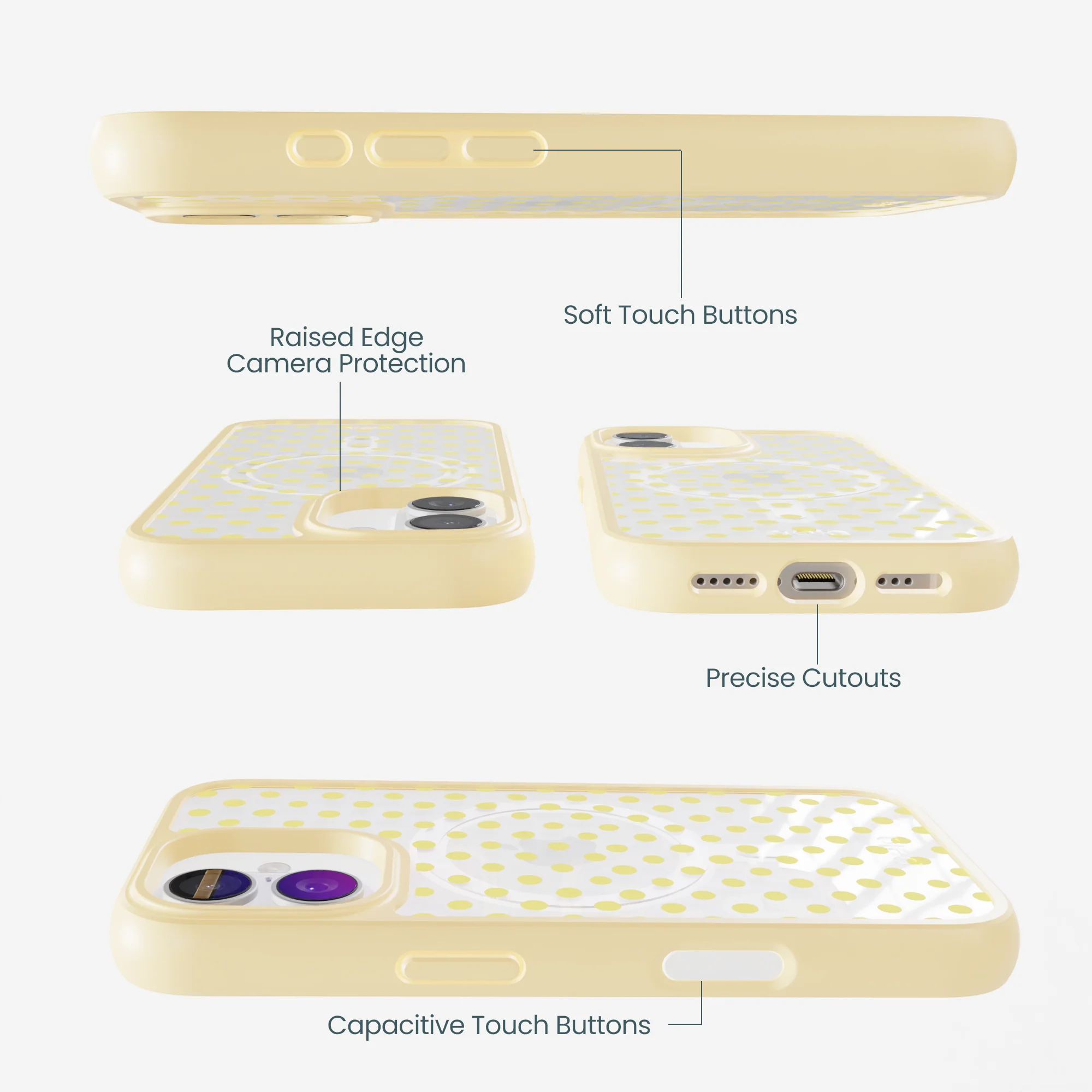 Clear Sunny Spots iPhone 17 Case With Sunbeam Ridge (MagSafe included) - Image 3