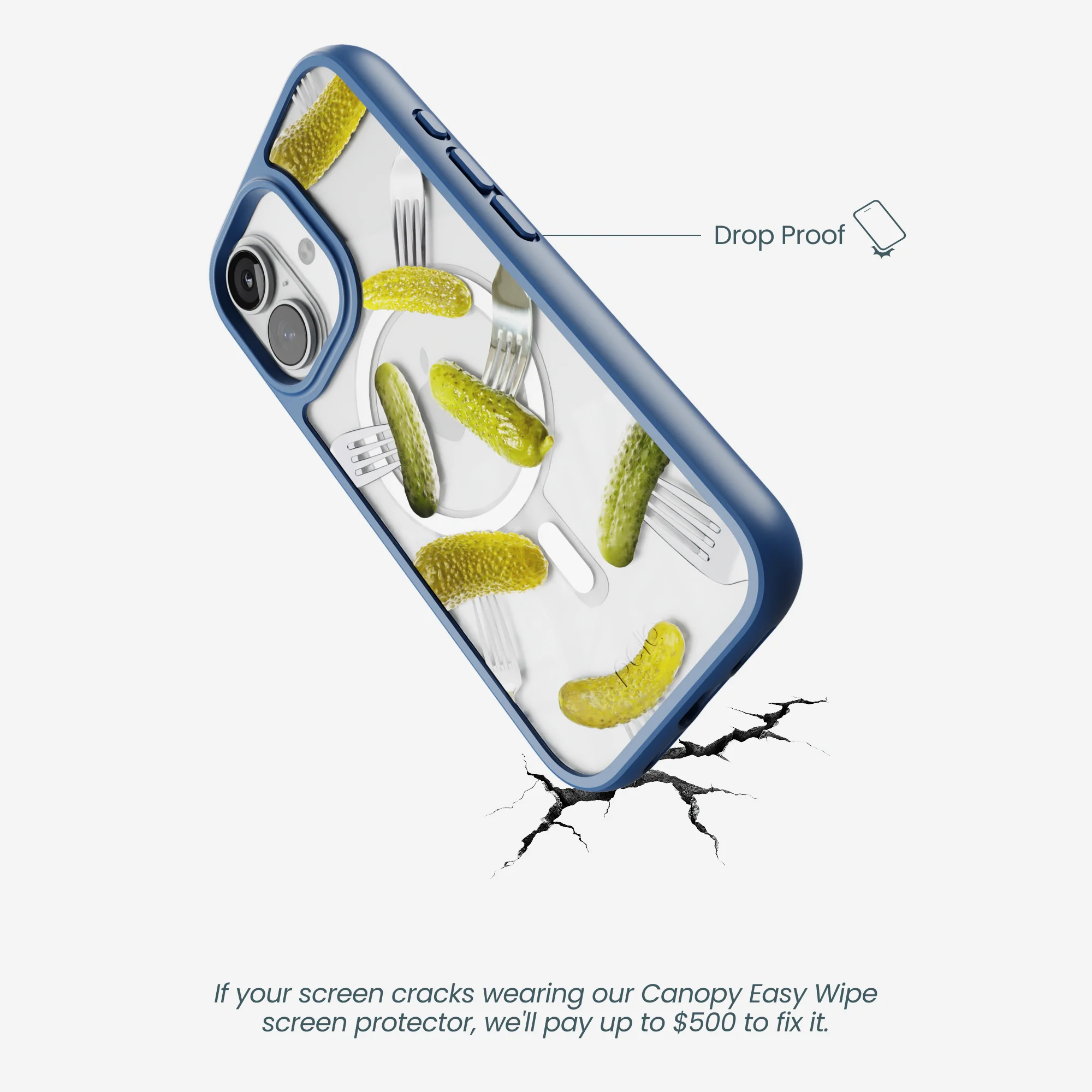 Clear Pickle Party iPhone 17 Case With True Blue Ridge (MagSafe included) - Image 5