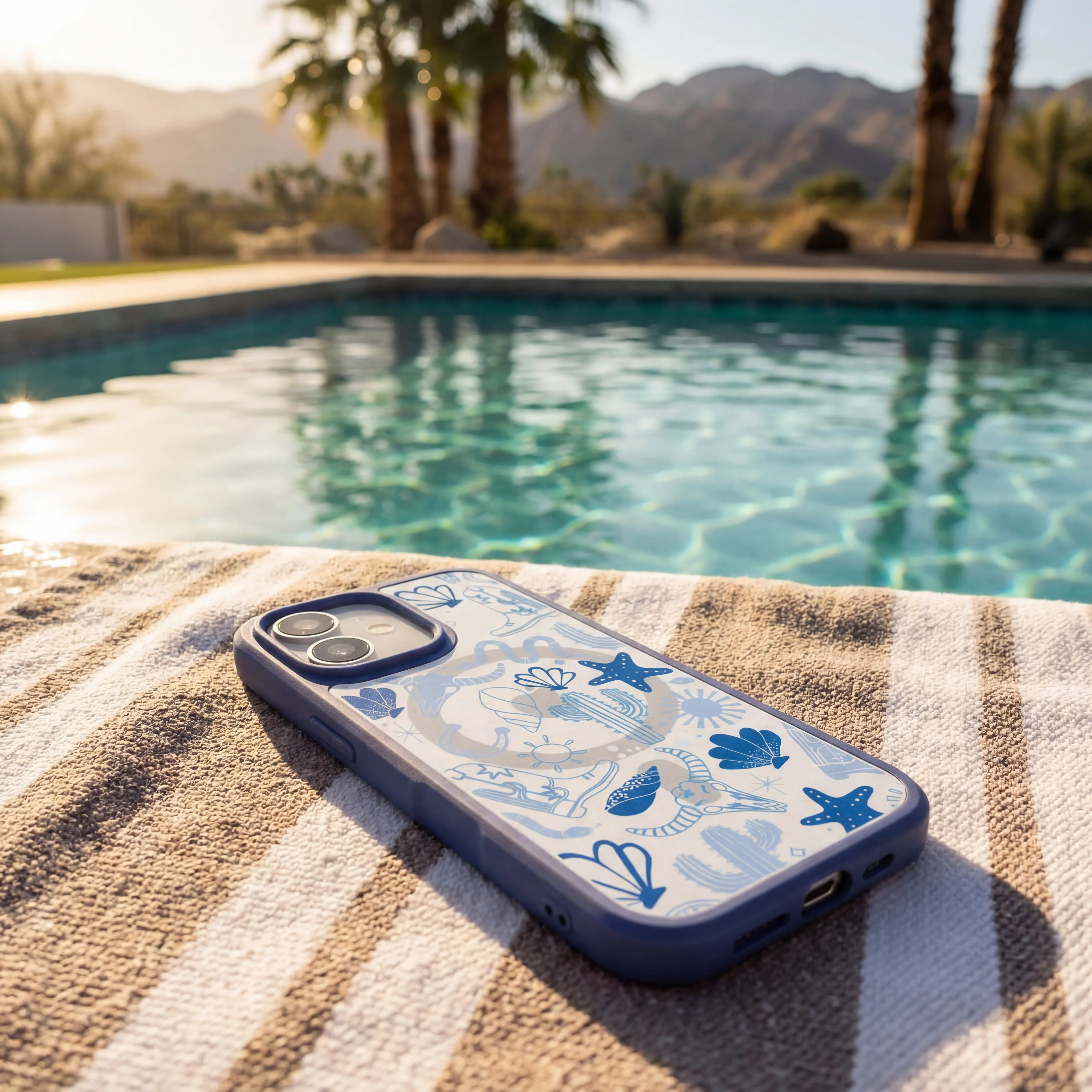 Clear Sea and Saddle iPhone 17 Pro Max Case With True Blue Ridge (MagSafe included) - Image 2