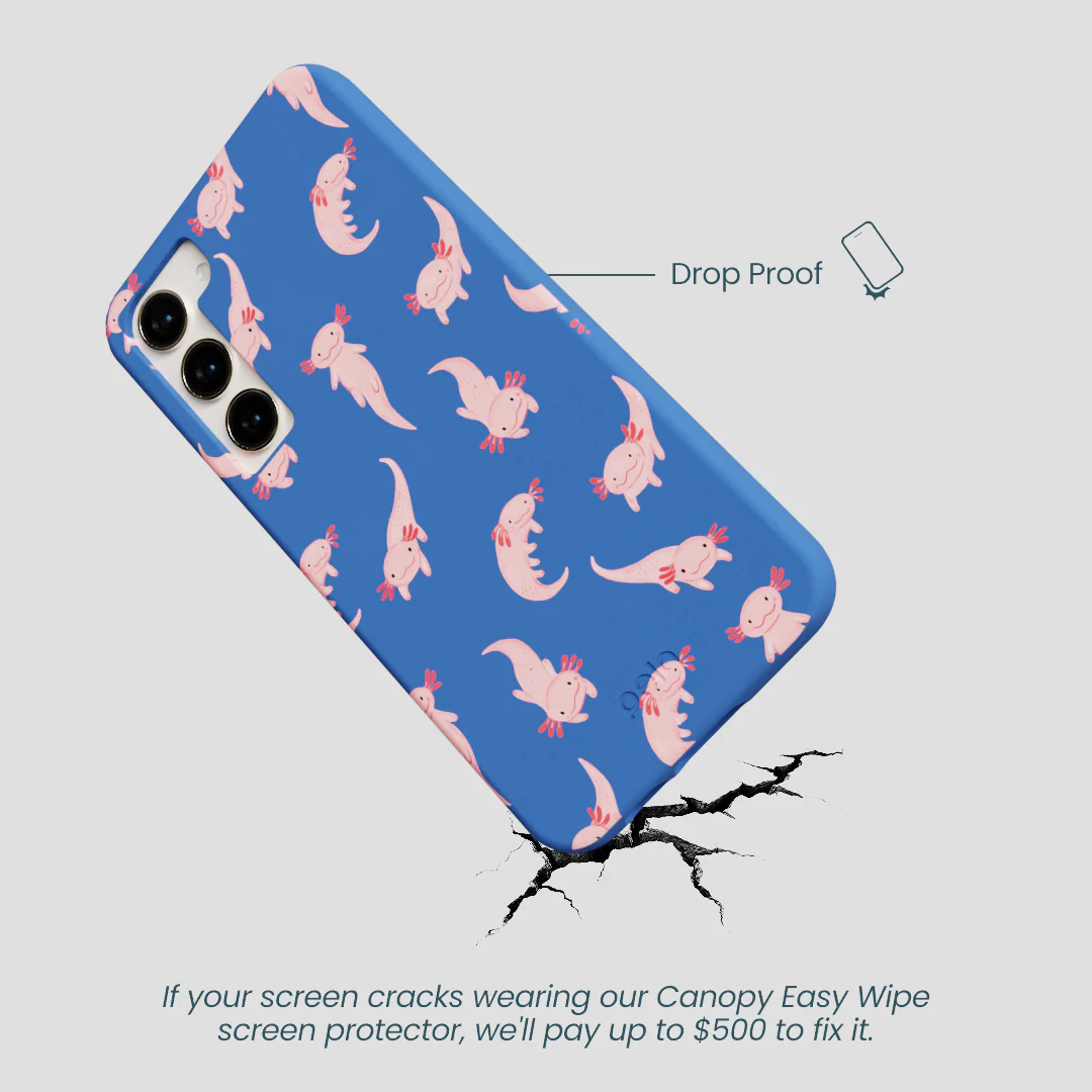 Electric Blue Axolotls Samsung Galaxy S24+(Plus) Case - Image 5