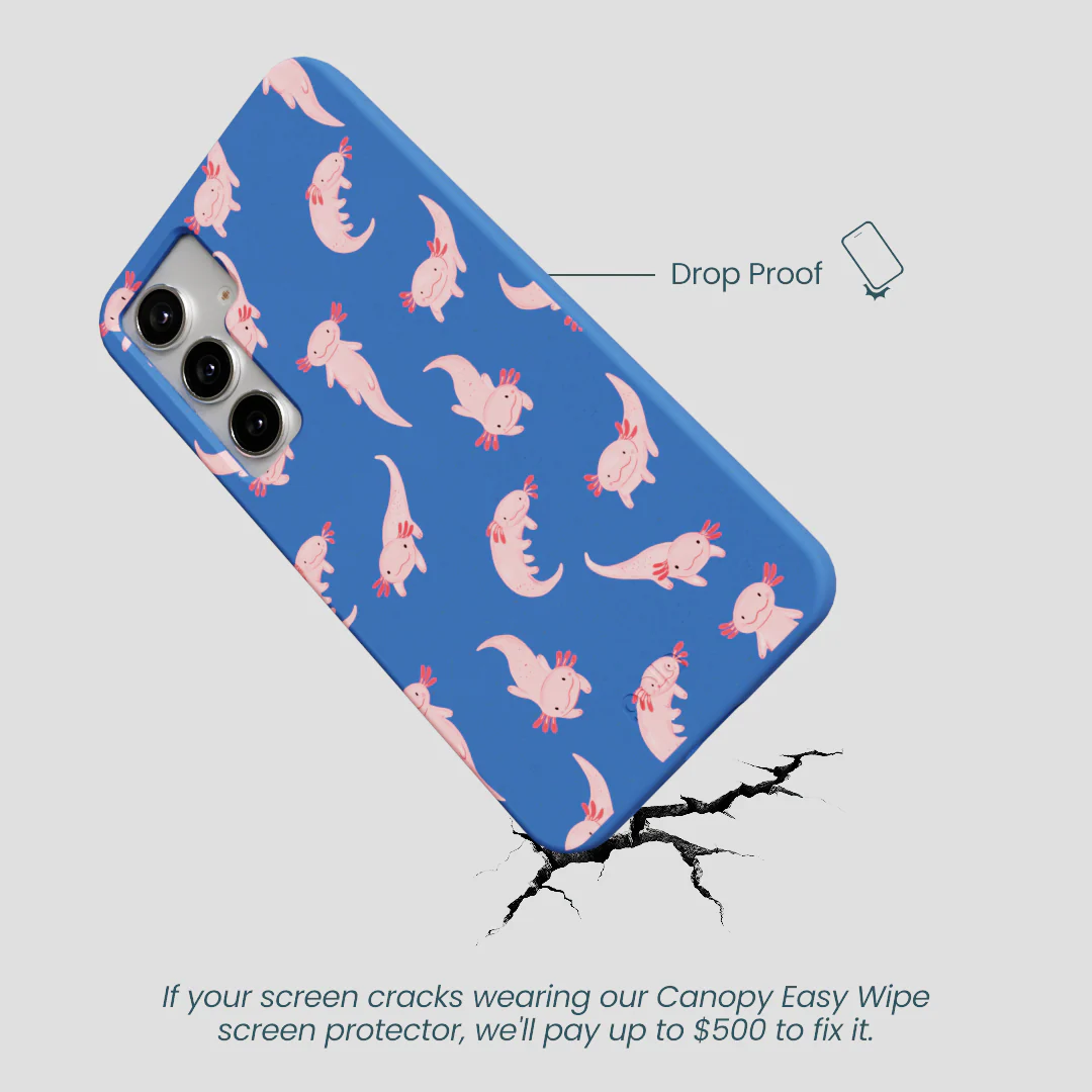 Electric Blue Axolotls Samsung Galaxy S25+(Plus) Case - Image 5