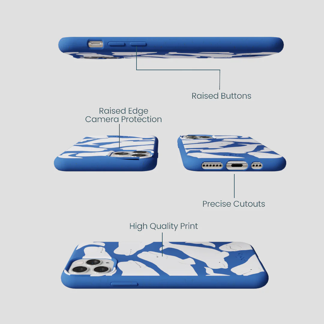 Electric Blue Belugas iPhone 11 Pro Case - Image 3