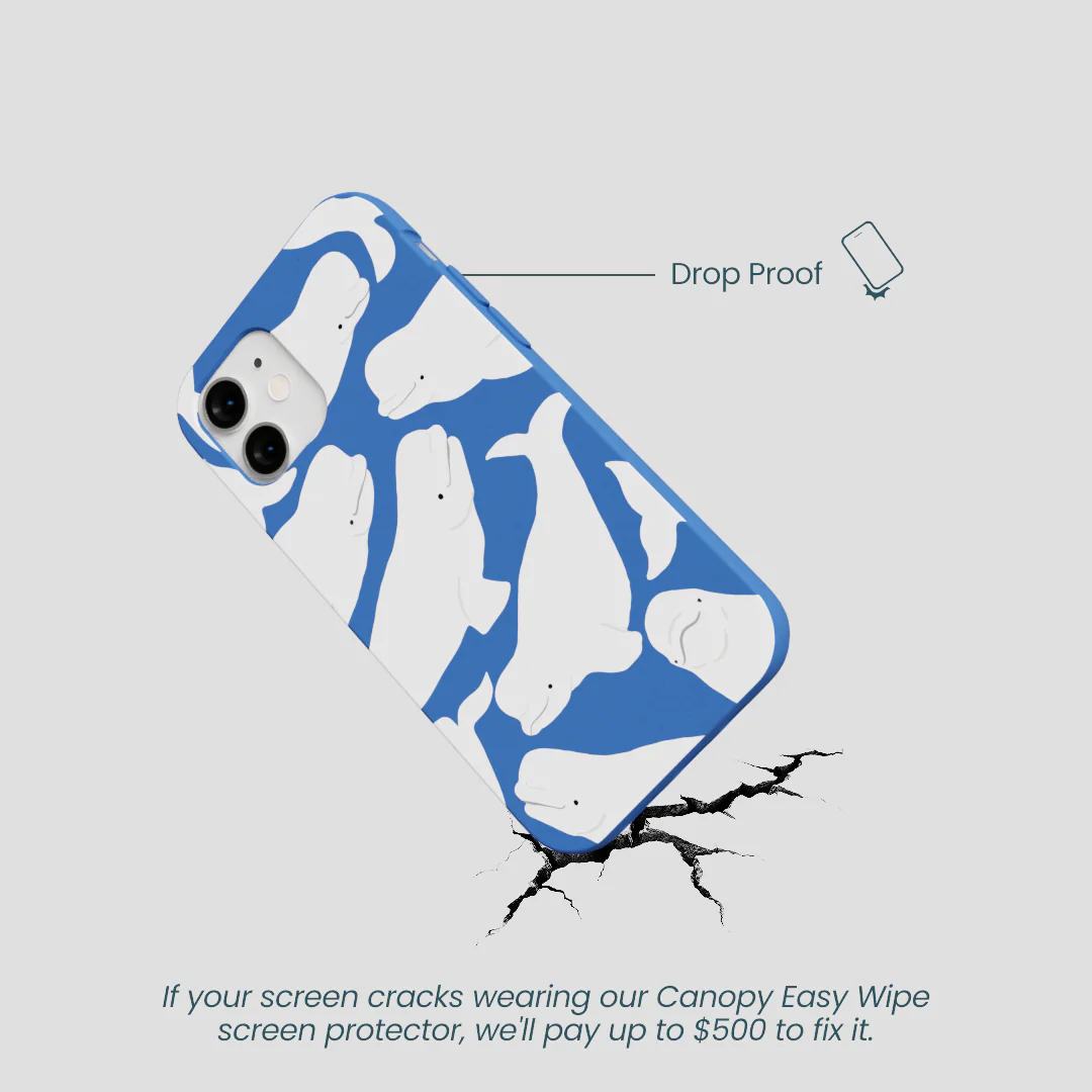 Electric Blue Belugas iPhone 12 Mini Case - Image 5