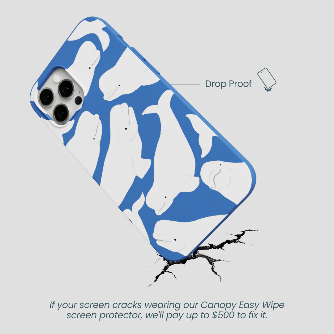 Electric Blue Belugas iPhone 12 Pro Max Case - Image 5