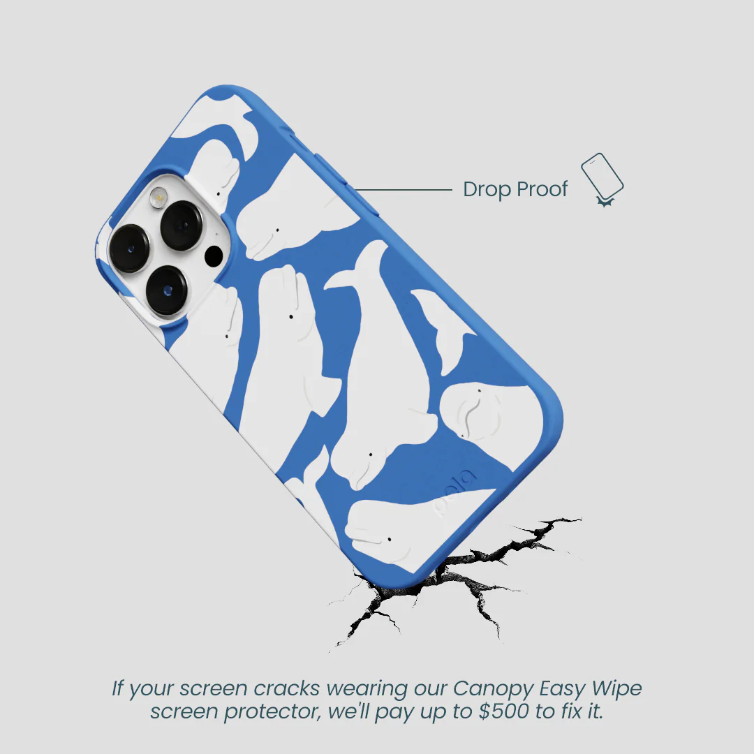 Electric Blue Belugas iPhone 13 Pro Case - Image 5