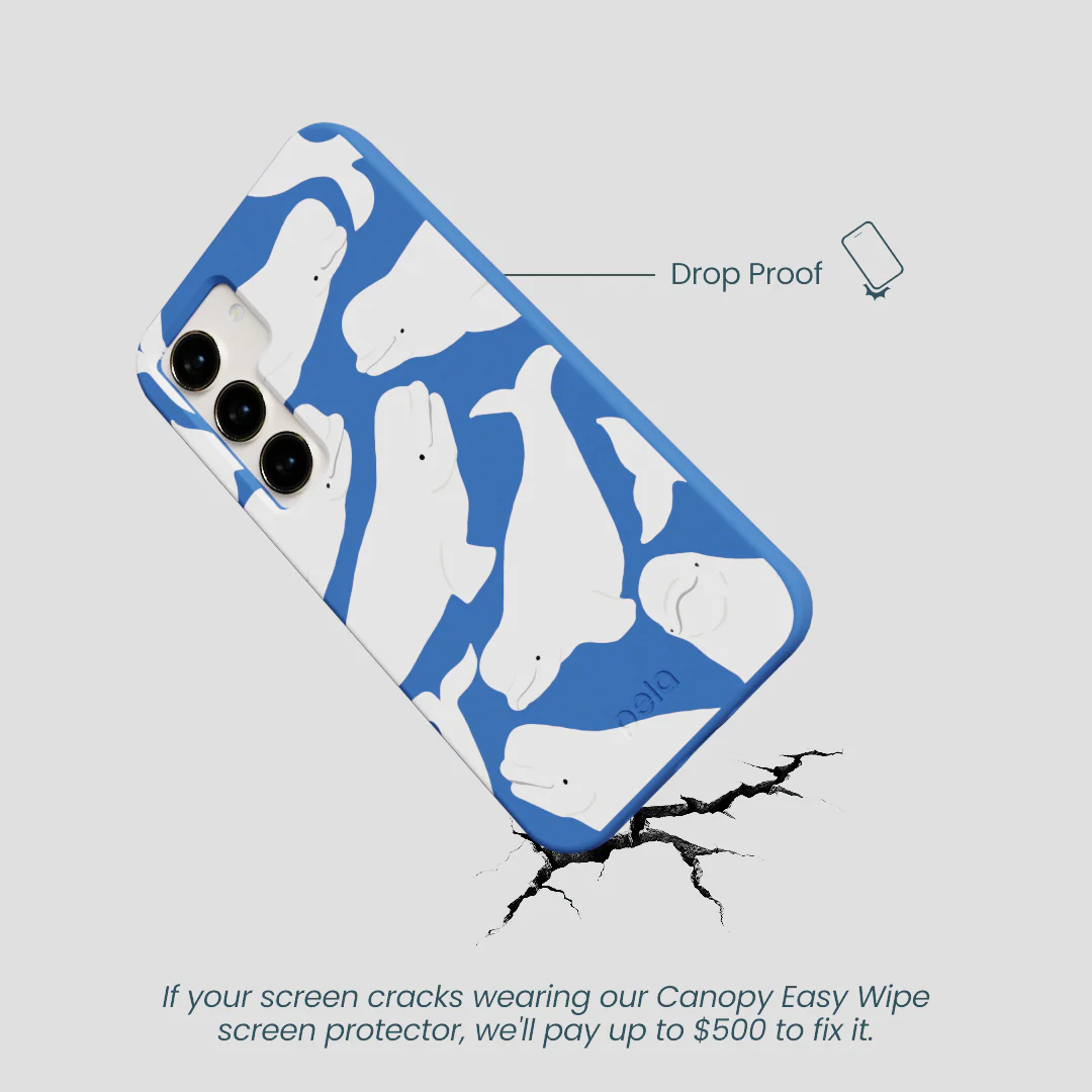 Electric Blue Belugas Samsung Galaxy S24 Case - Image 5