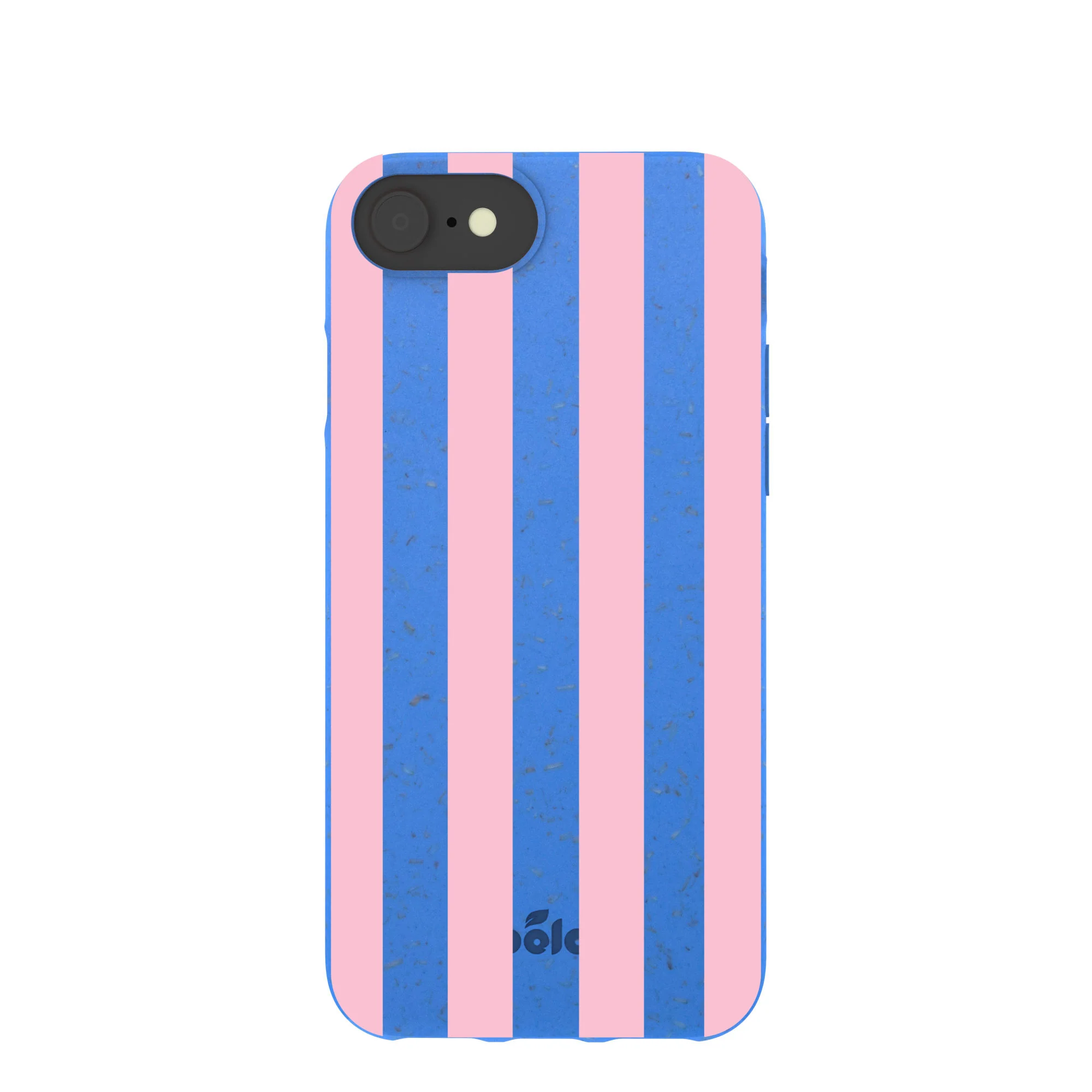 Electric Blue Big Pop Pink Stripes iPhone 6/6s/7/8/SE Case