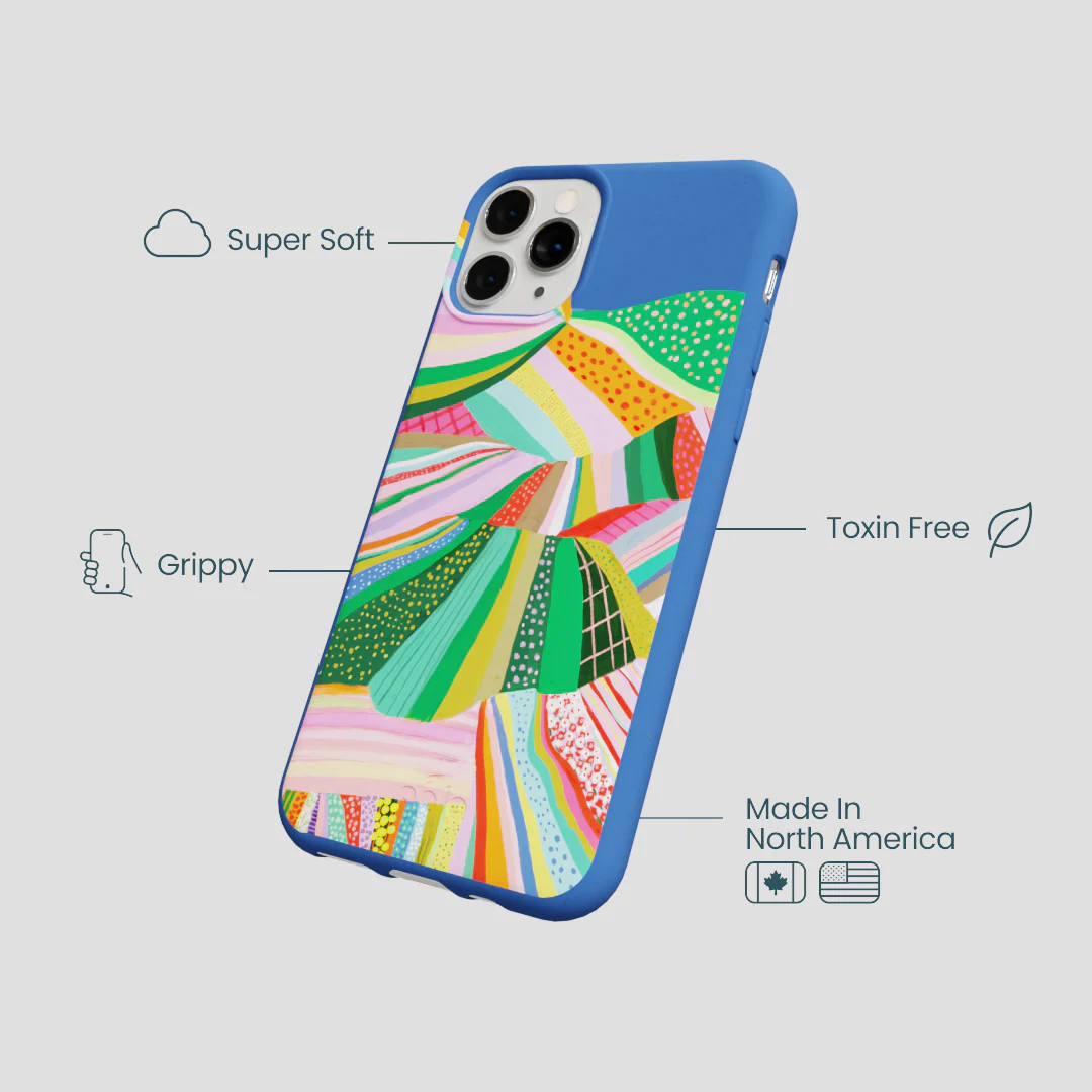 Electric Blue Bloomstatic iPhone 11 Pro Case - Image 4
