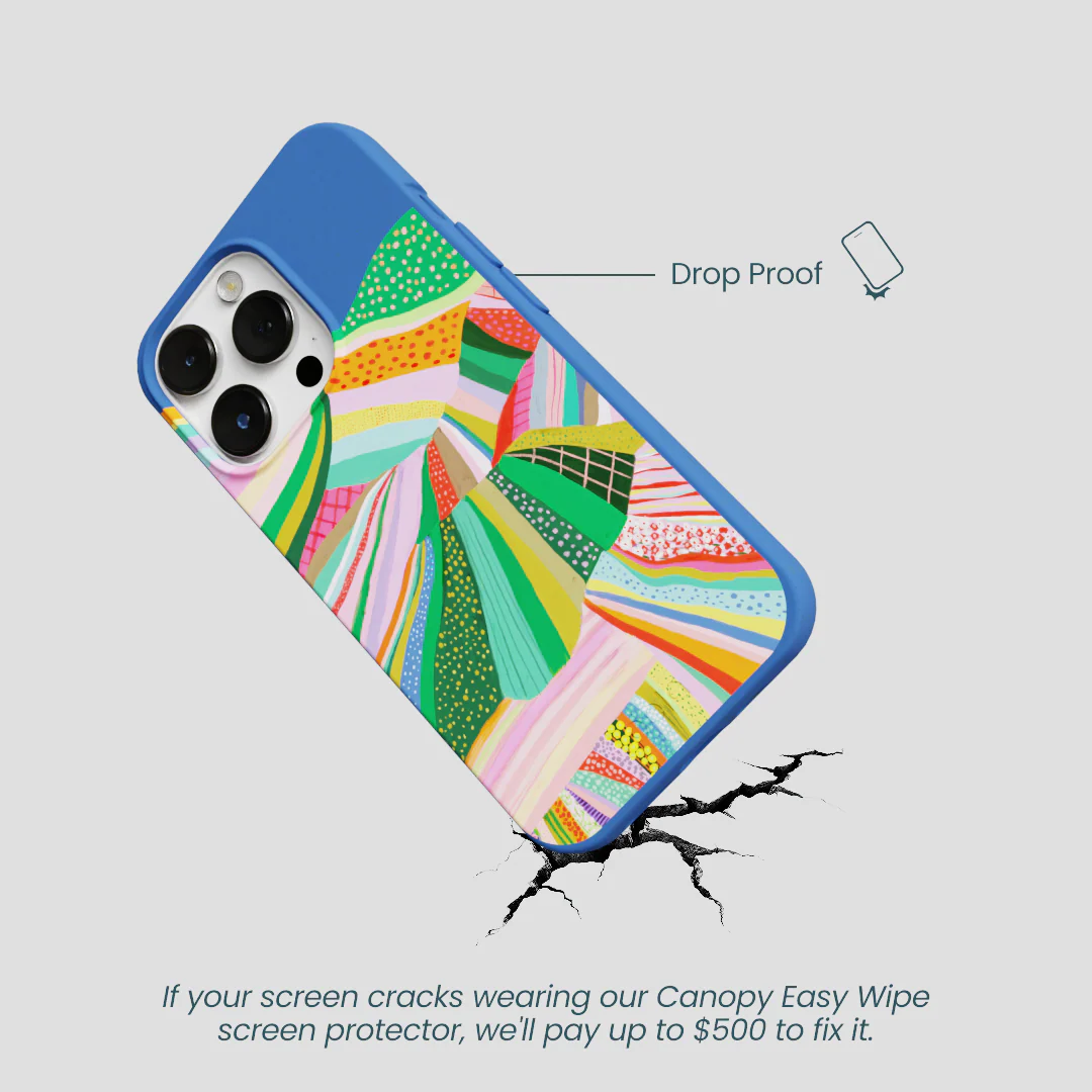 Electric Blue Bloomstatic iPhone 13 Pro Case - Image 5