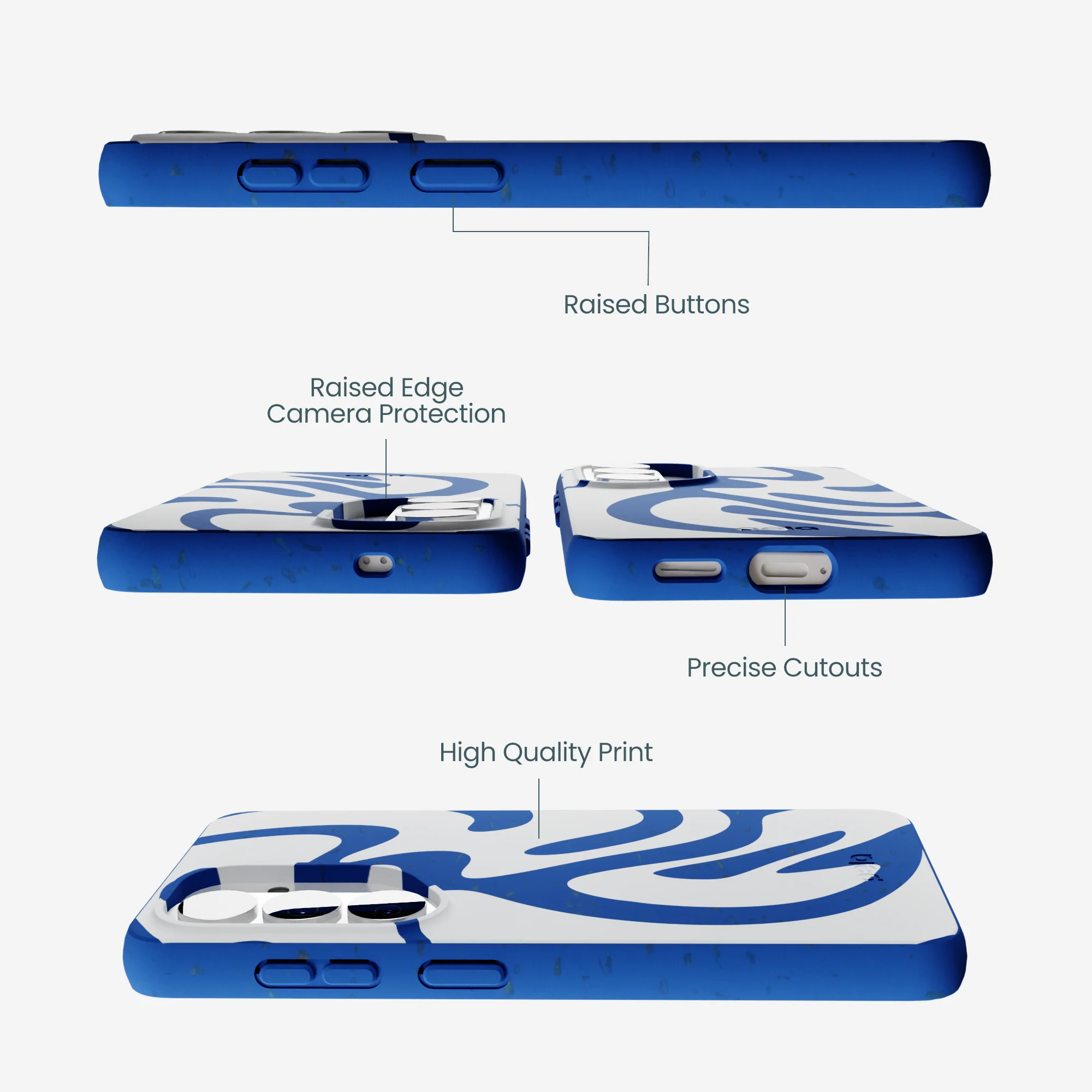 Electric Blue Blue Crush Samsung Galaxy S26 Case - Image 3