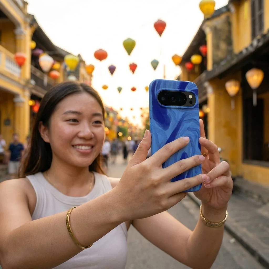 Electric Blue Blue Study Google Pixel 10/10 Pro Case - Image 2