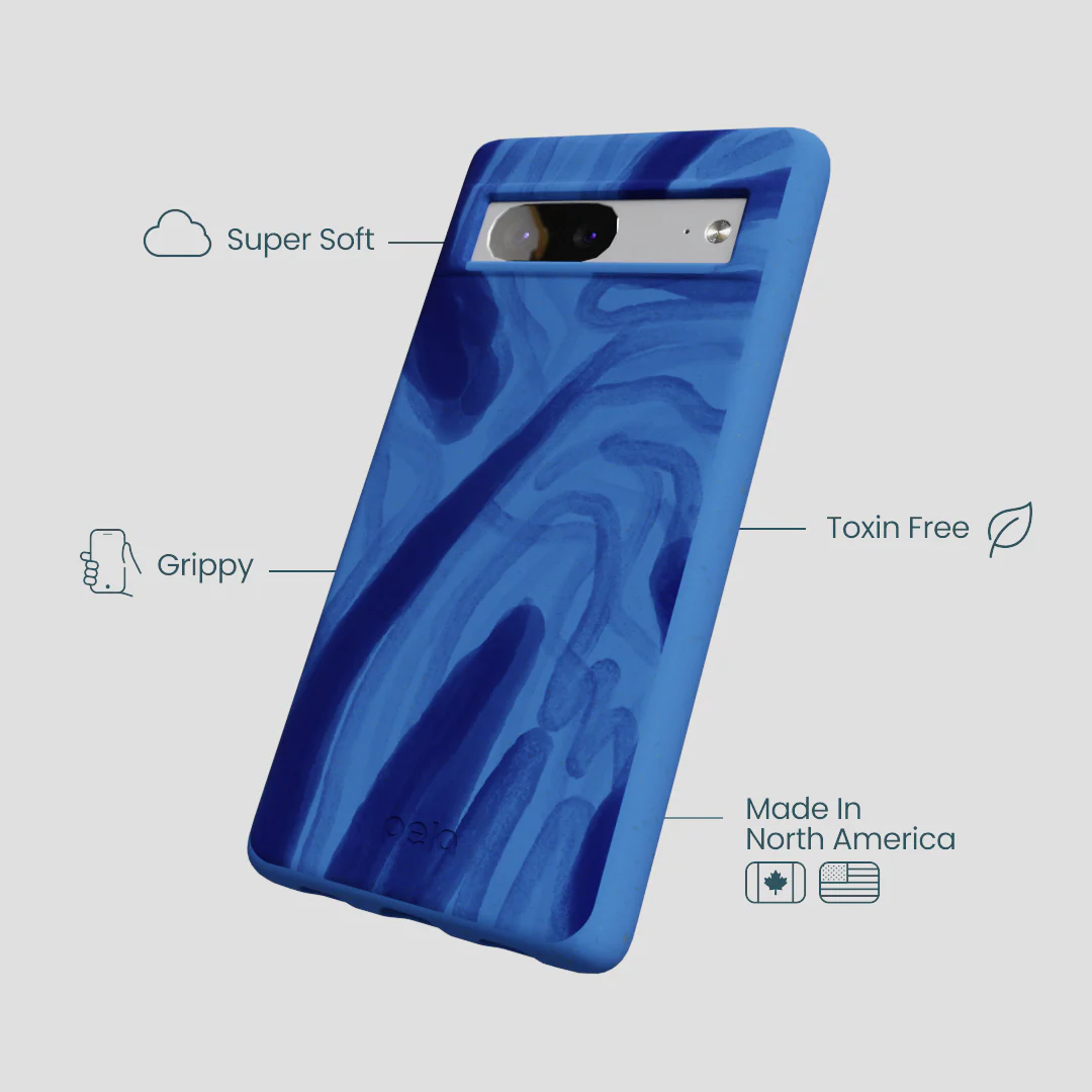 Electric Blue Blue Study Google Pixel 7 Case - Image 4