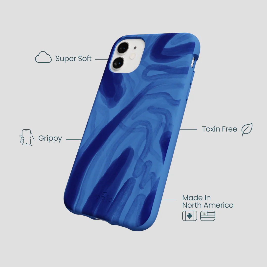 Electric Blue Blue Study iPhone 11 Case - Image 4