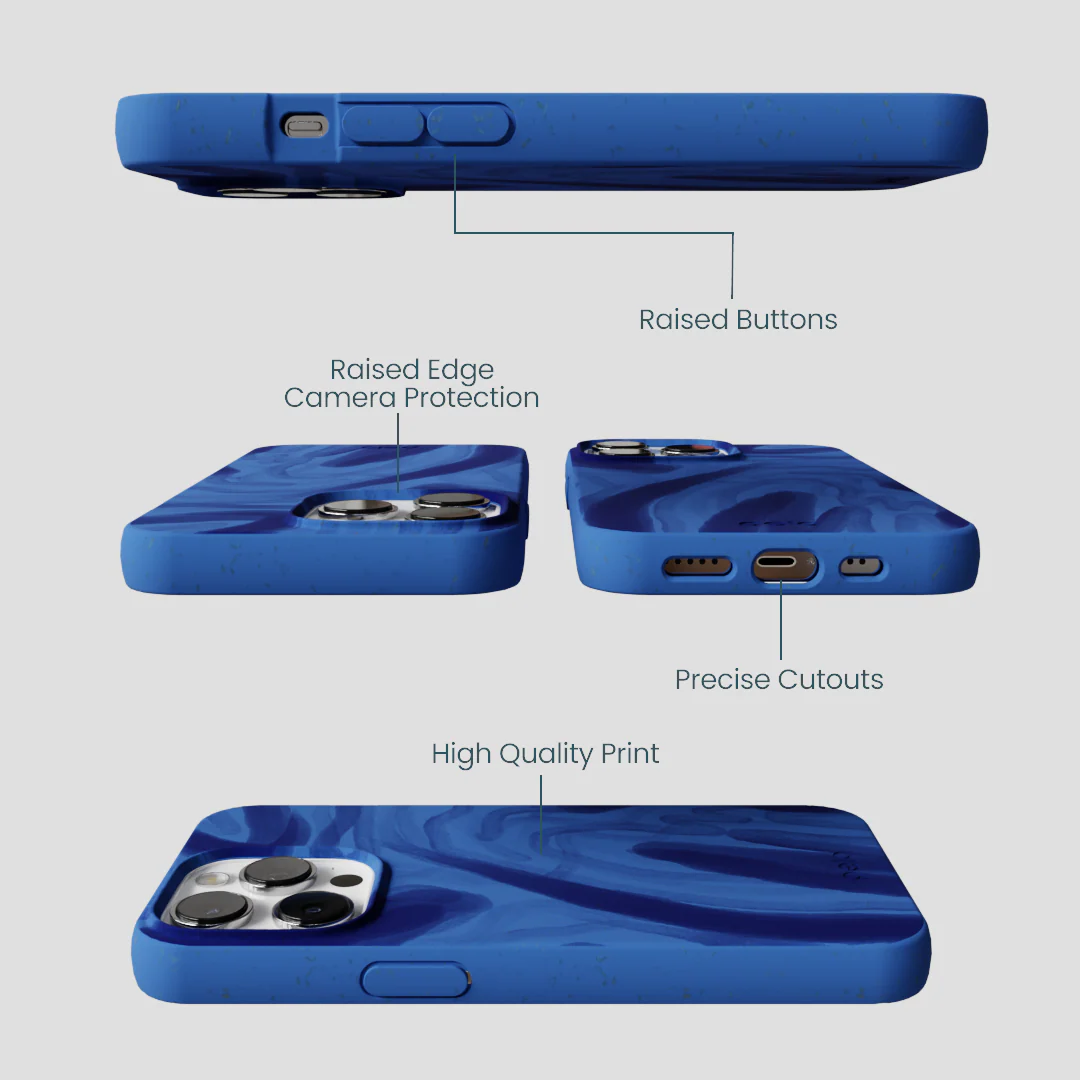 Electric Blue Blue Study iPhone 13 Pro Max Case - Image 3