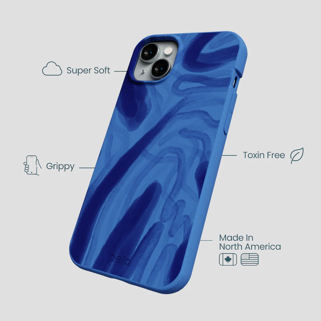 Electric Blue Blue Study iPhone 15 Plus Case - Image 4