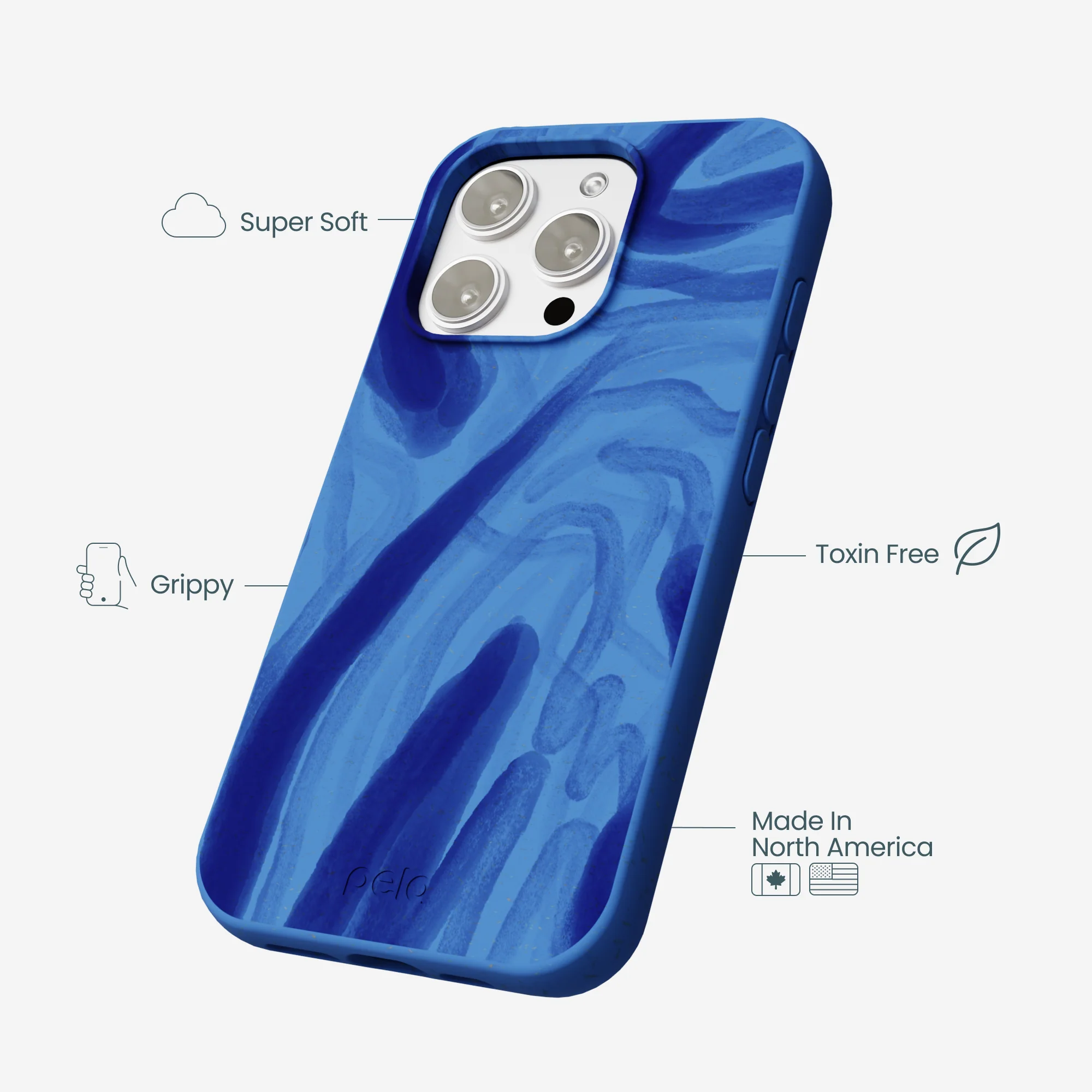 Electric Blue Blue Study iPhone 16 Pro Max Case - Image 4